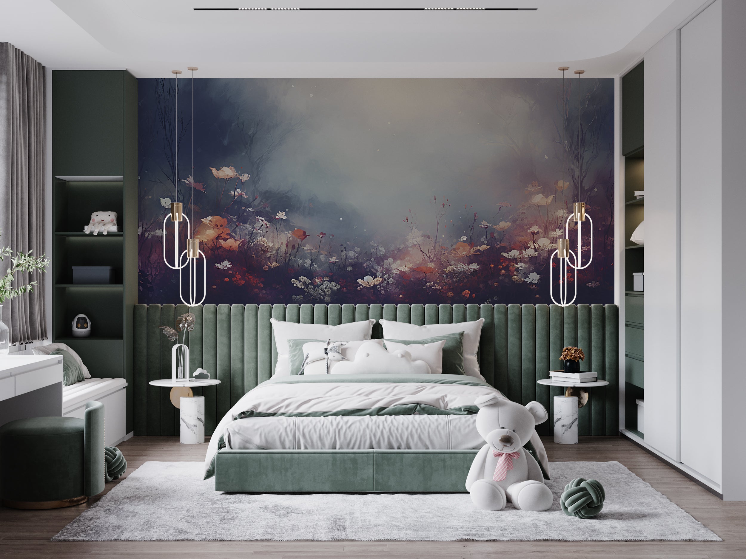 Flower Meadow Peel and Stick Wallpaper