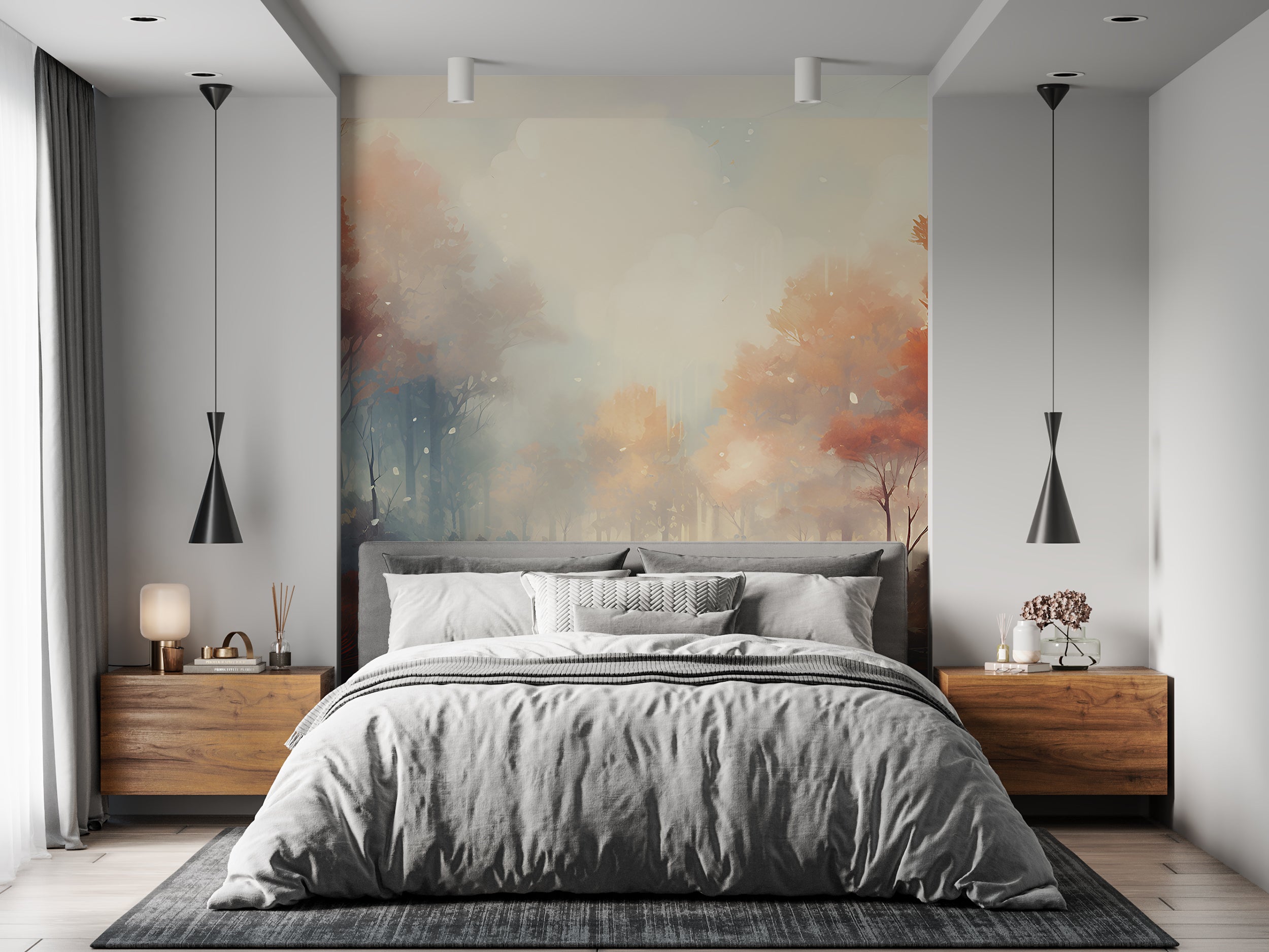 Abstract Autumnal Landscape Wallpaper