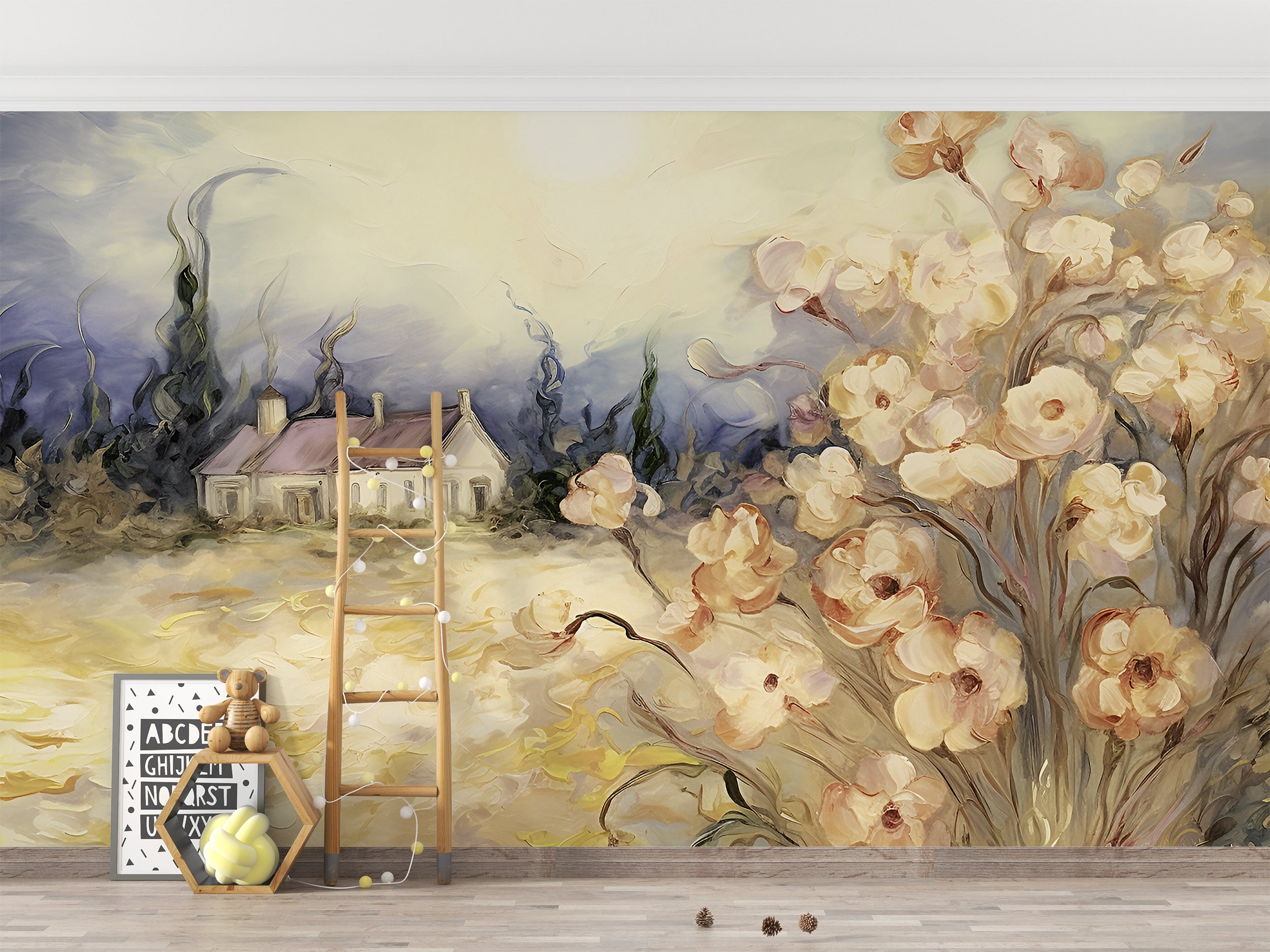 Creative Peel and Stick Abstract Landscape