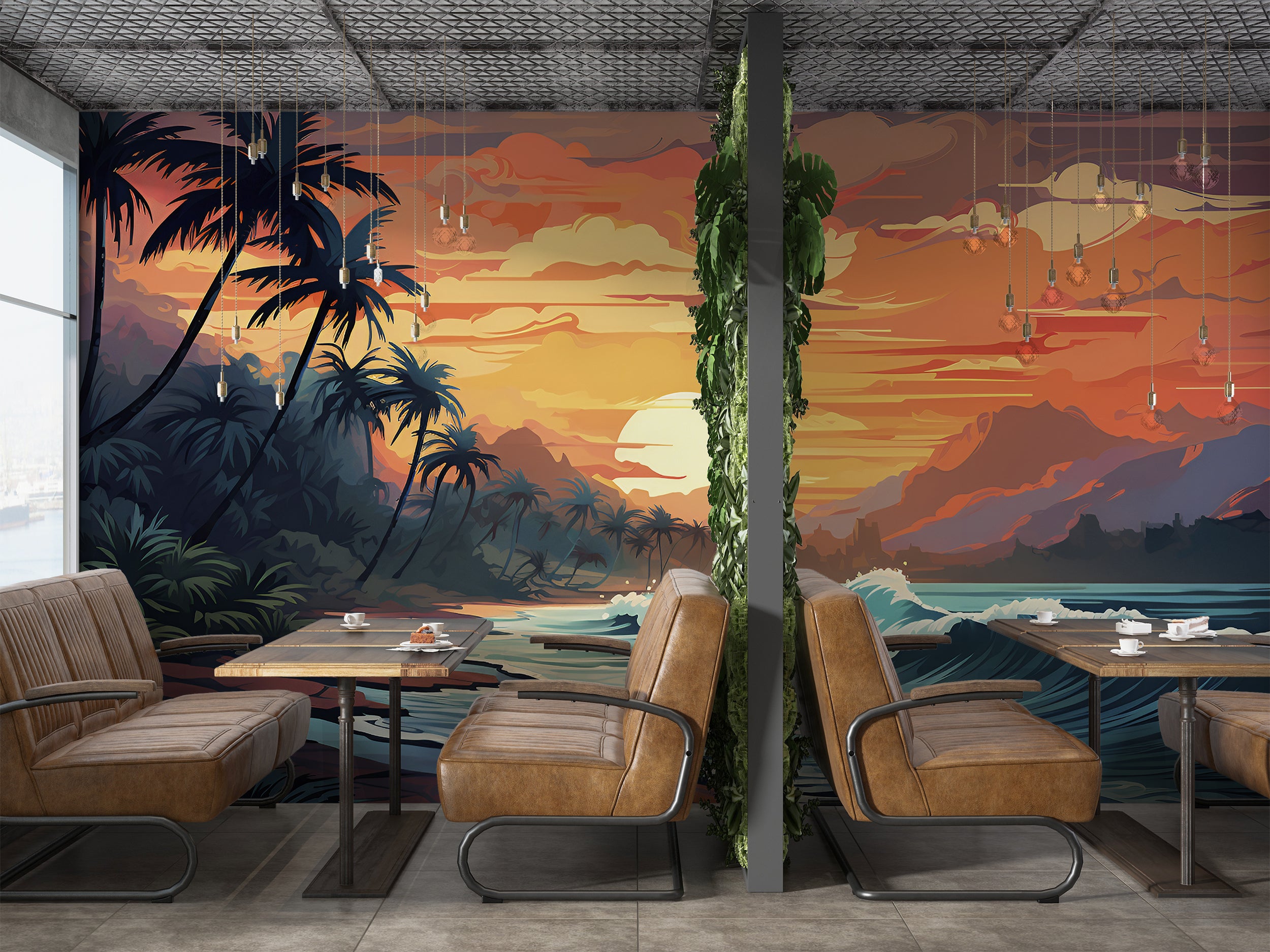 Toile De Jouy Mural for Timeless Ambiance