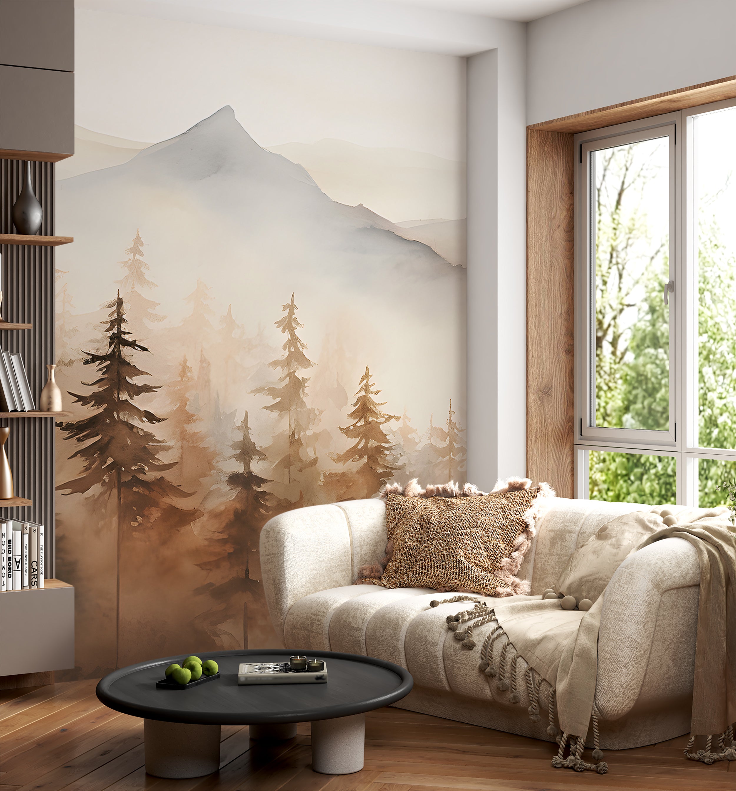 Peel and Stick Forest Mural