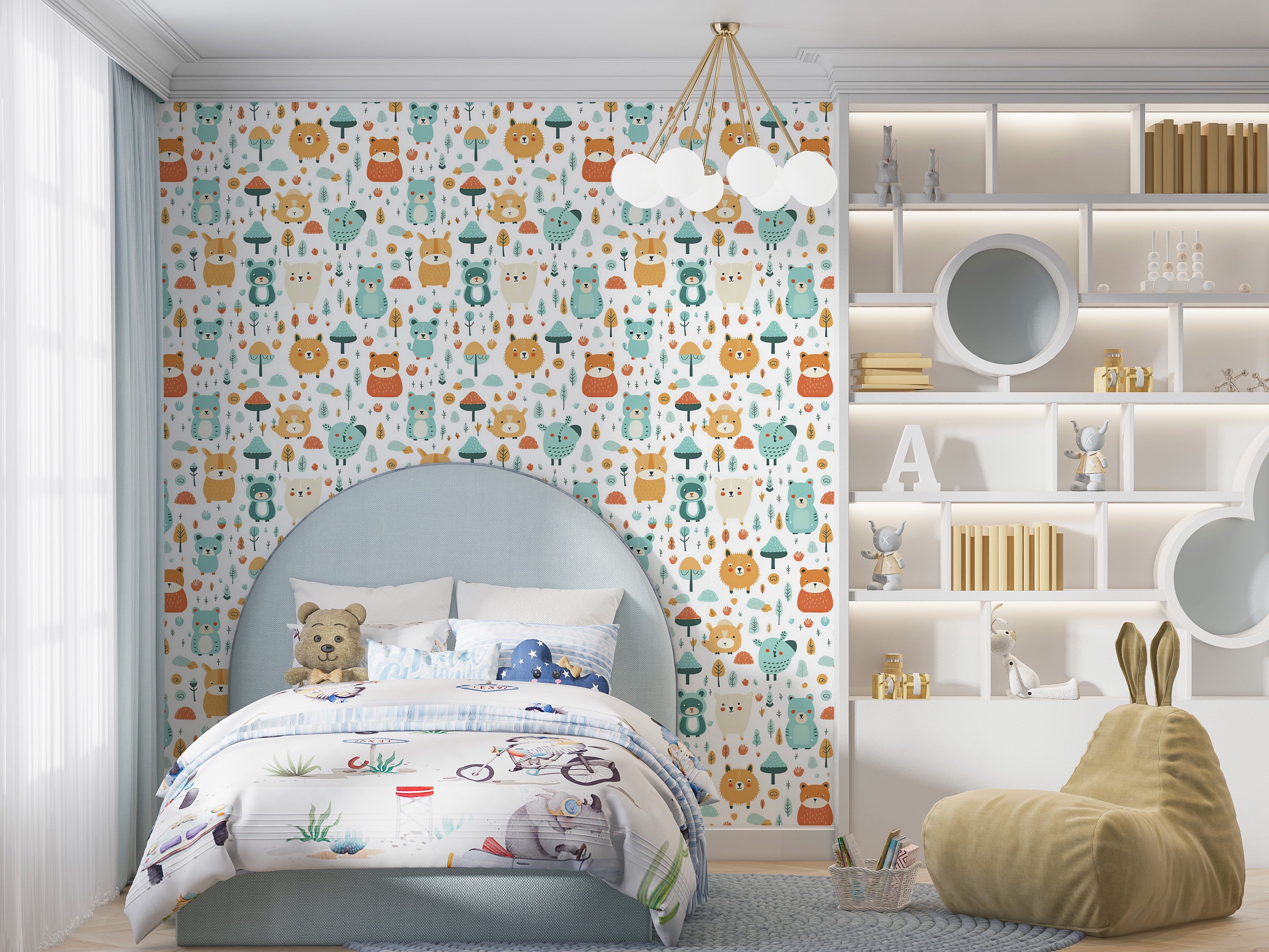 Kids Room Makeover with Peel and Stick Nursery Wallpaper