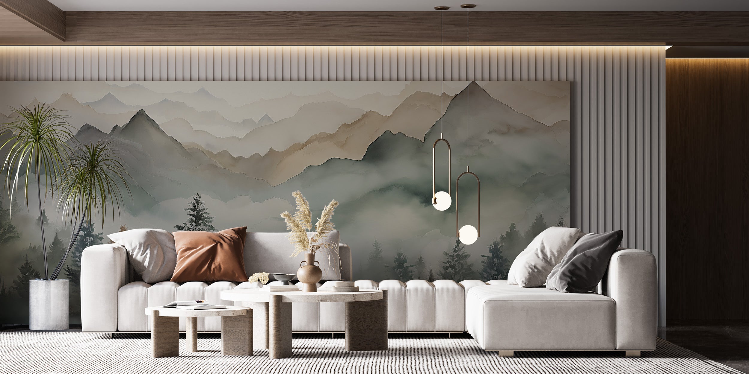 Effortless Application of Serene Forest Wall Art