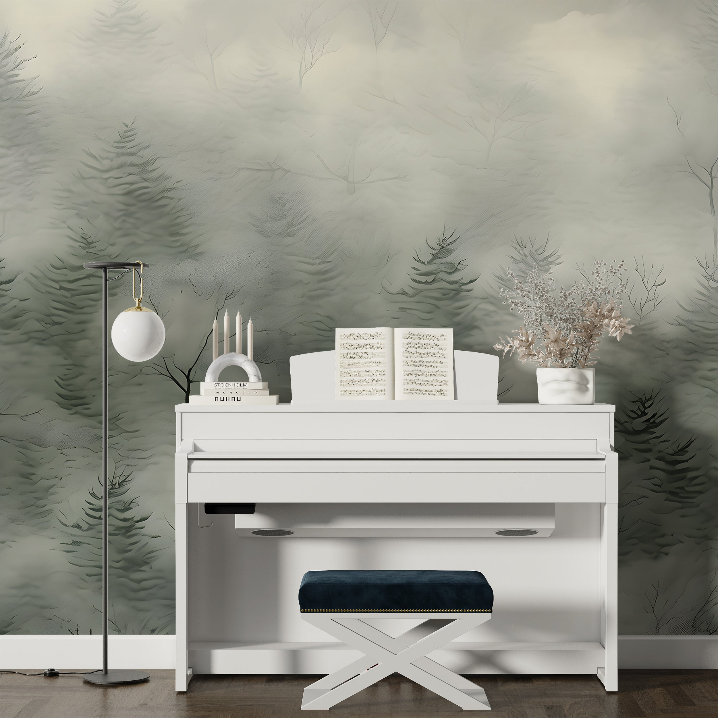 Abstract Greenery Wall Decor