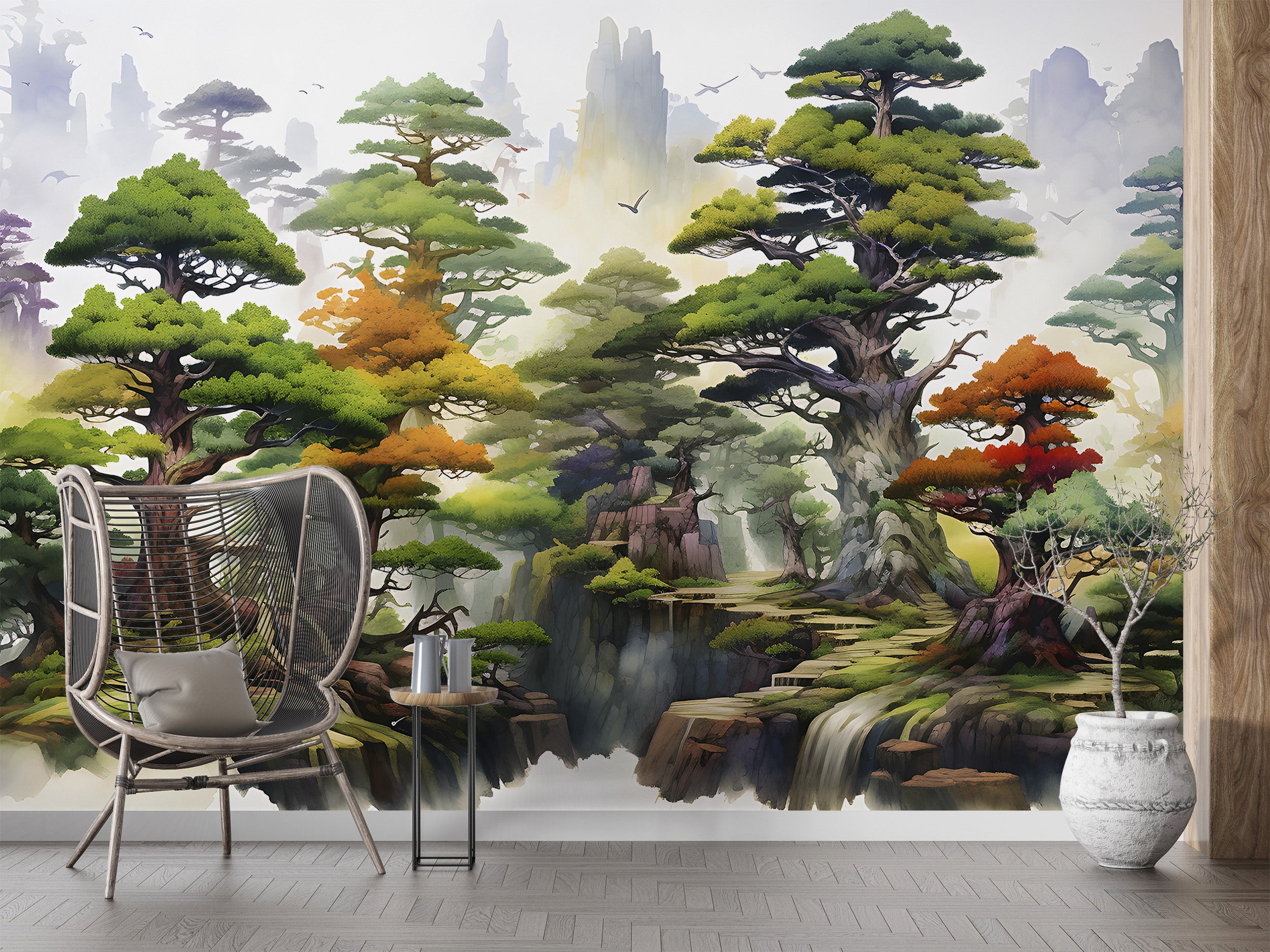 Effortless Application of Fairytale Kids Room Mural