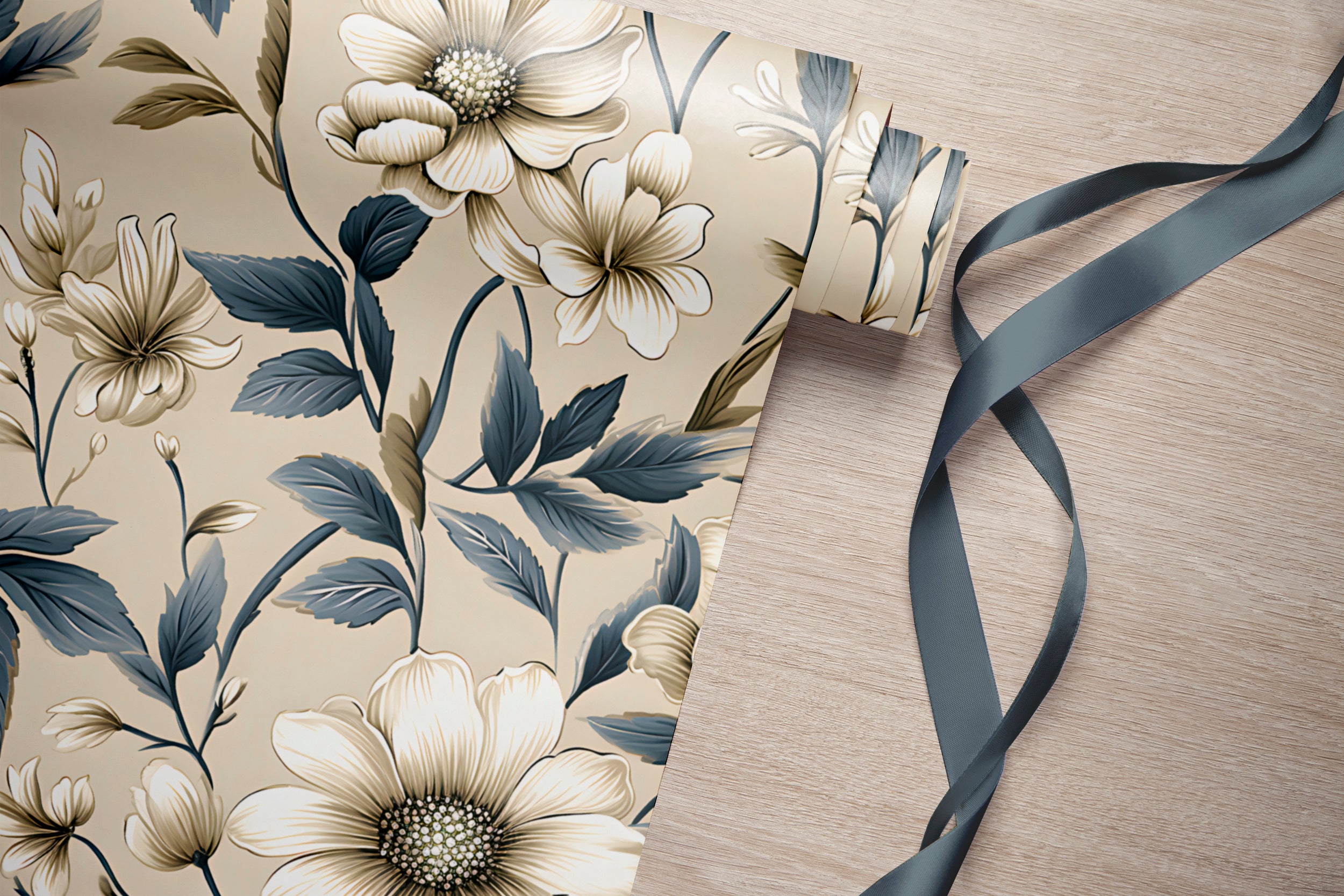 Elegant Neutral Floral Wall Decor