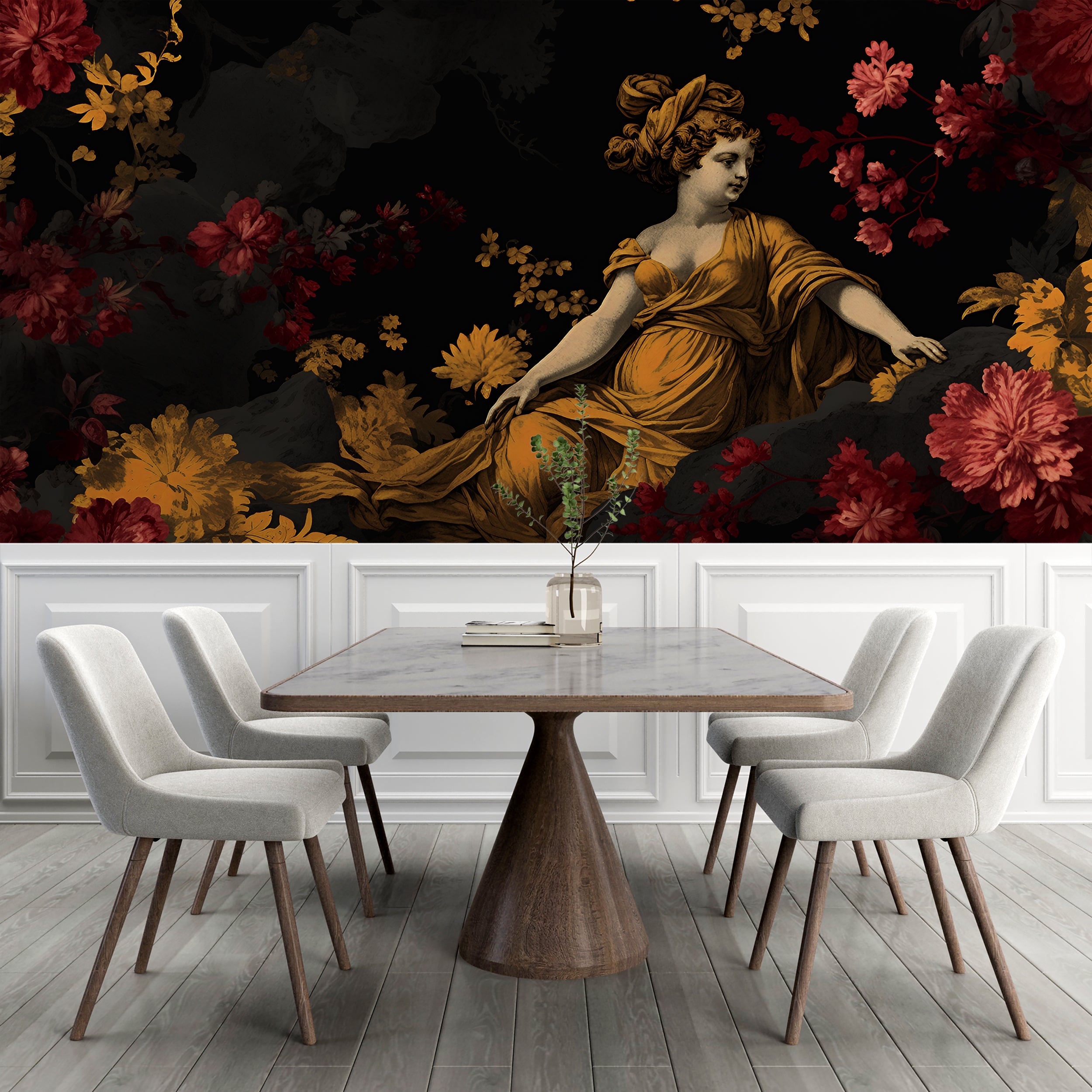 Environmentally Friendly Vintage Women's Wallpaper