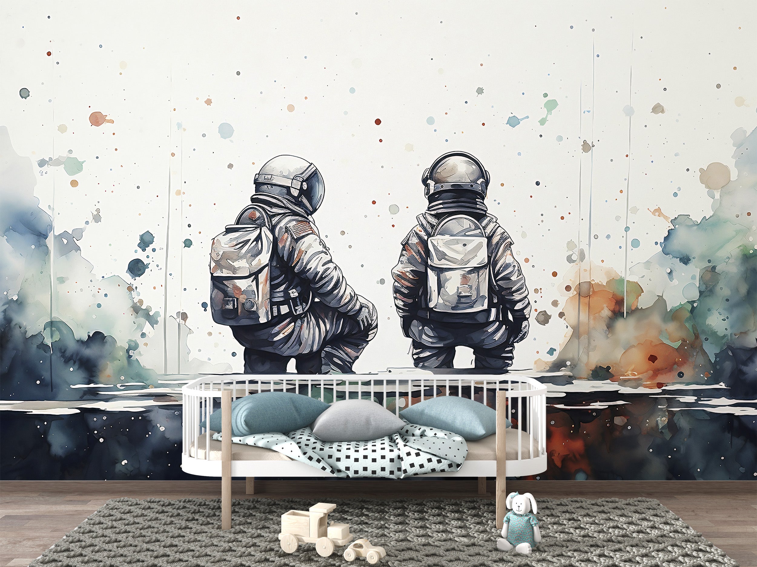 Space-Themed Wall Decor for Young Explorers