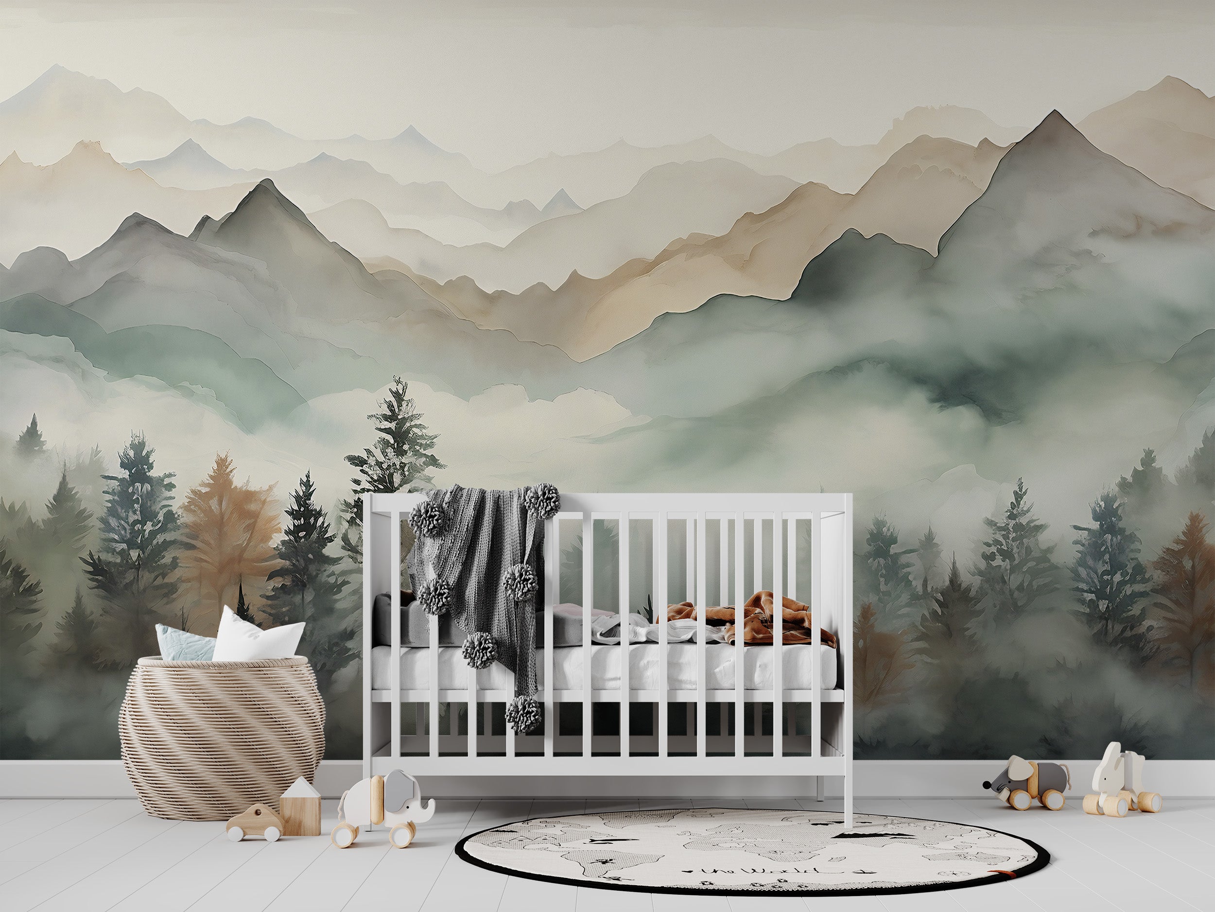 Capture Nature's Beauty with Misty Forest Wallpaper