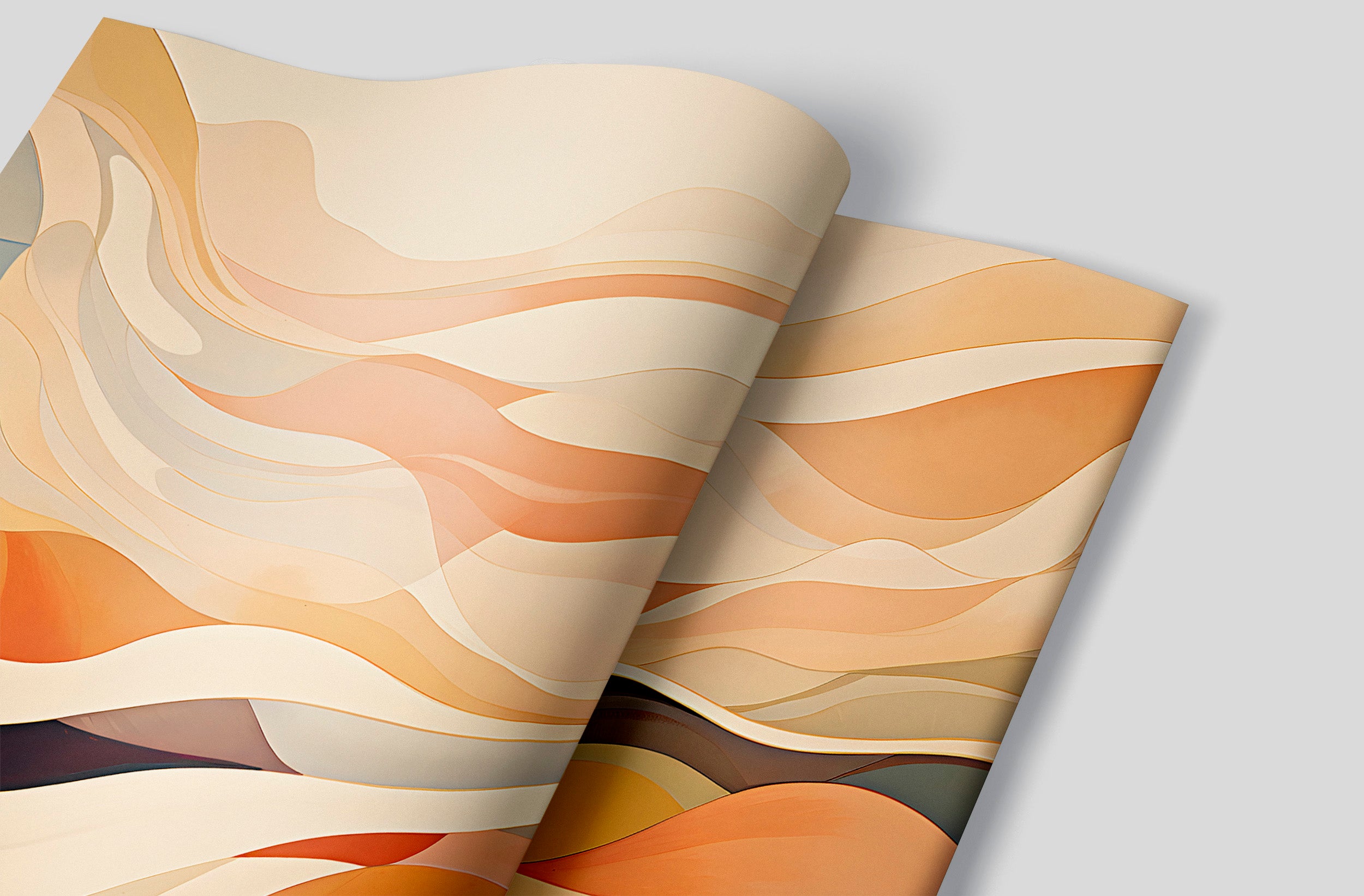 Colorful Bathroom Abstract Mural for Chic Interiors