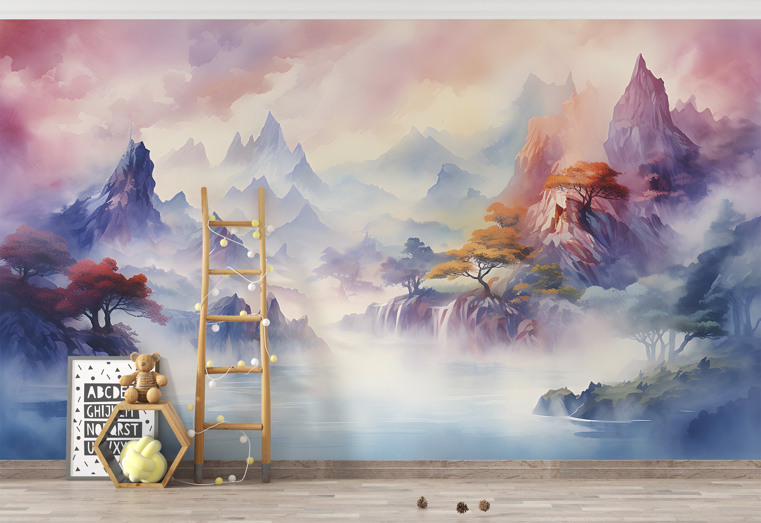 Elevate Your Decor with Lake and Mountains