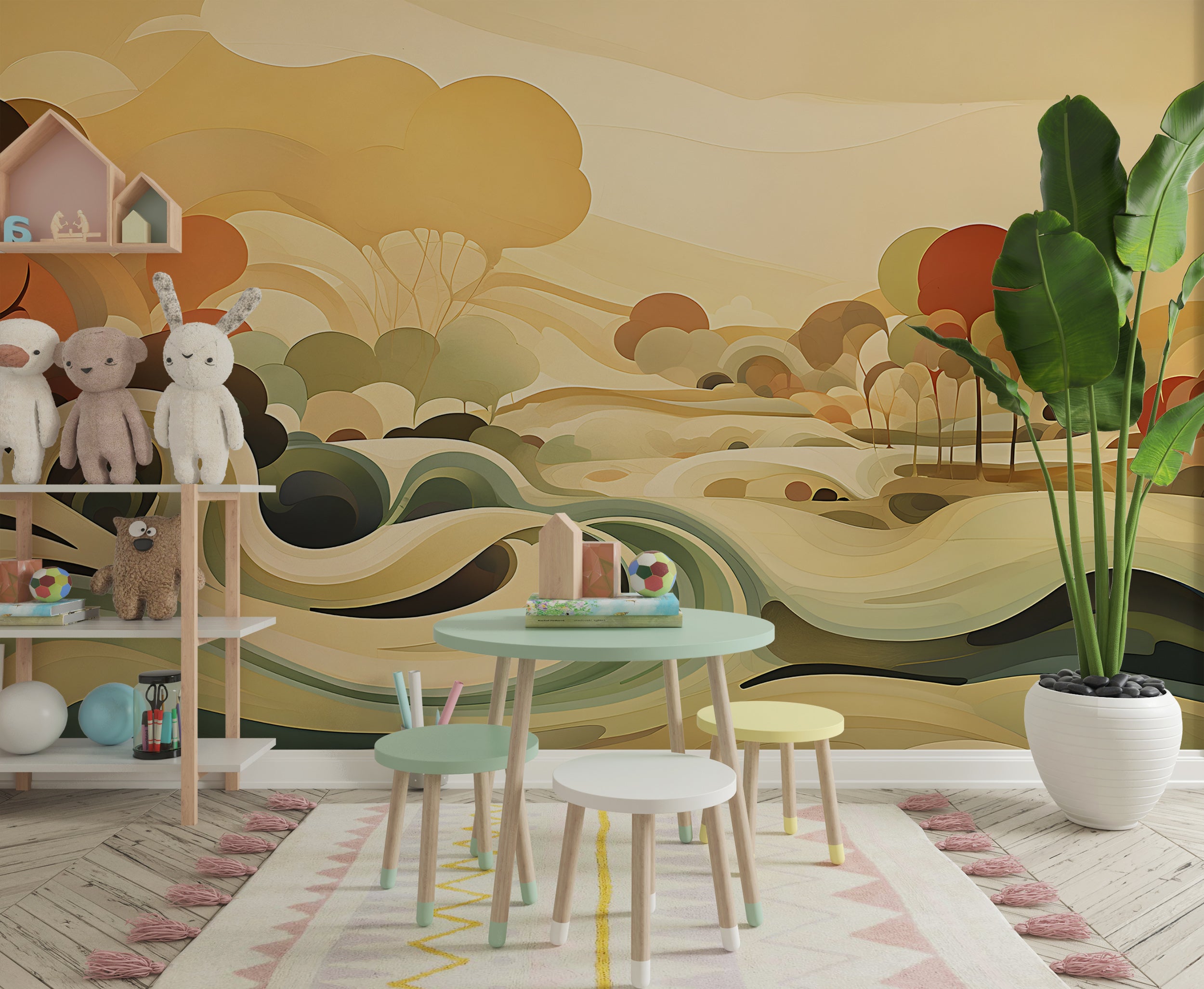 Expressive Watercolor Wallpaper