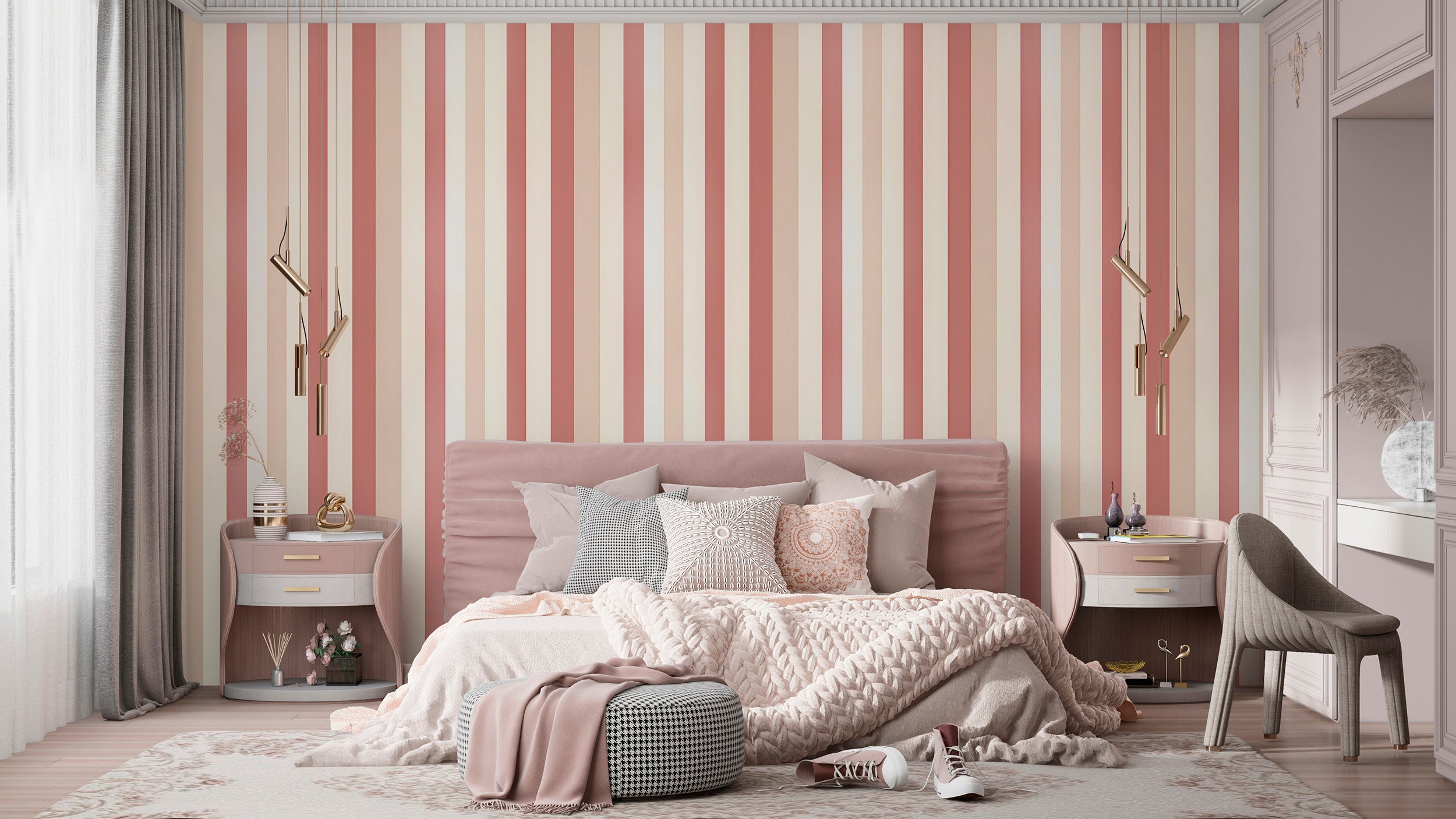 Vertical Stripes Removable Wallpaper
