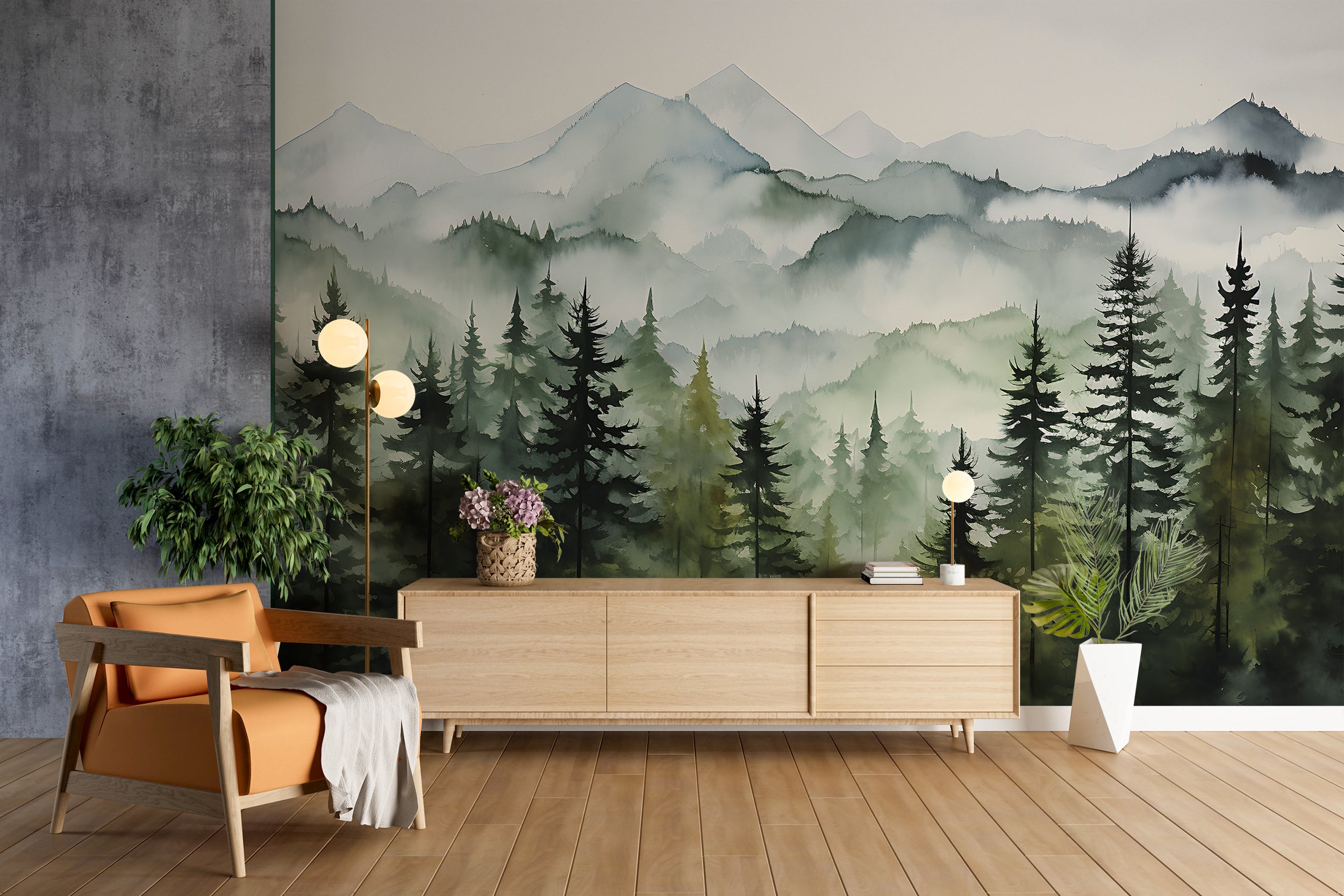 Serene Landscape Peel and Stick Mural