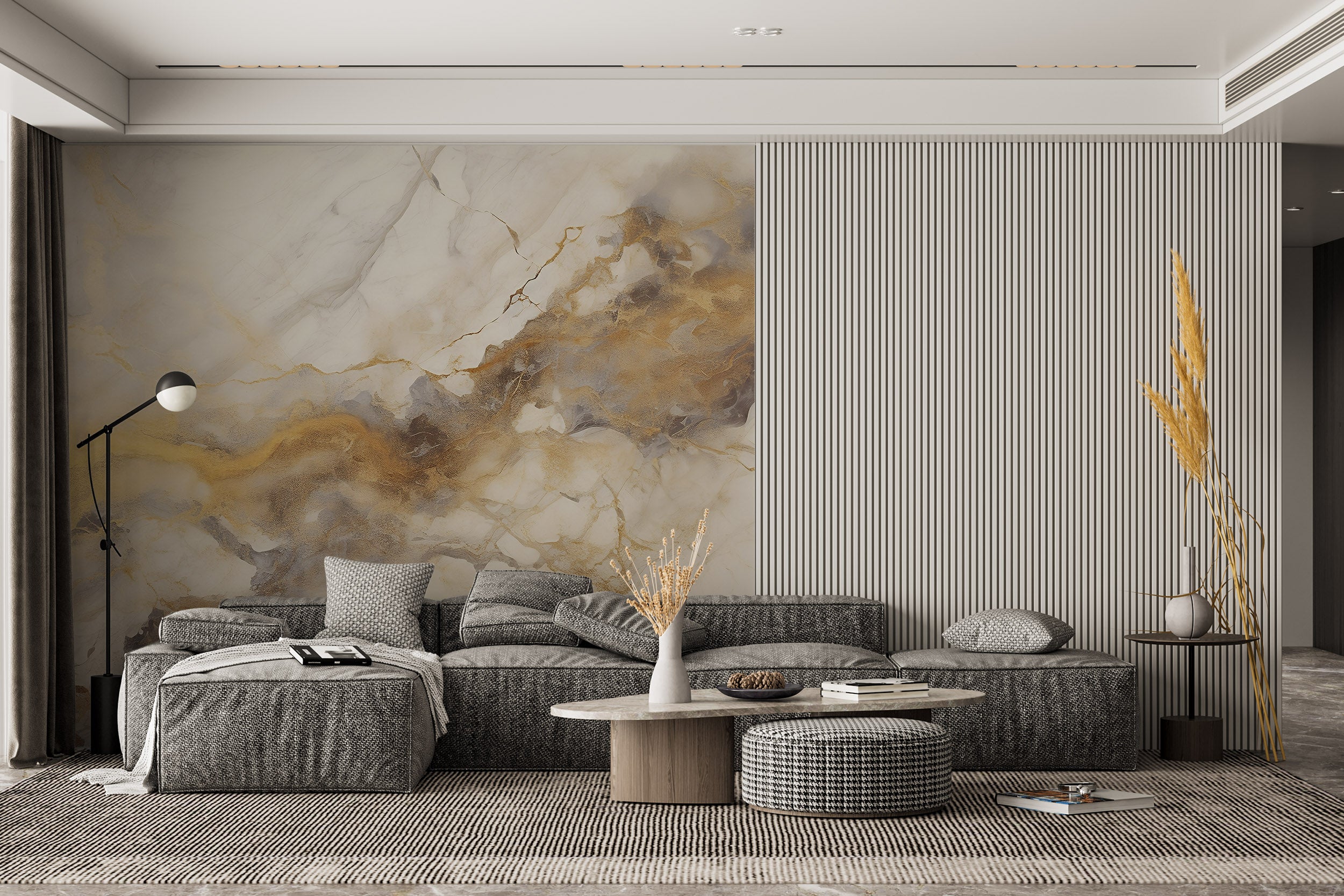 Easy Application Luxurious Marble Wallpaper