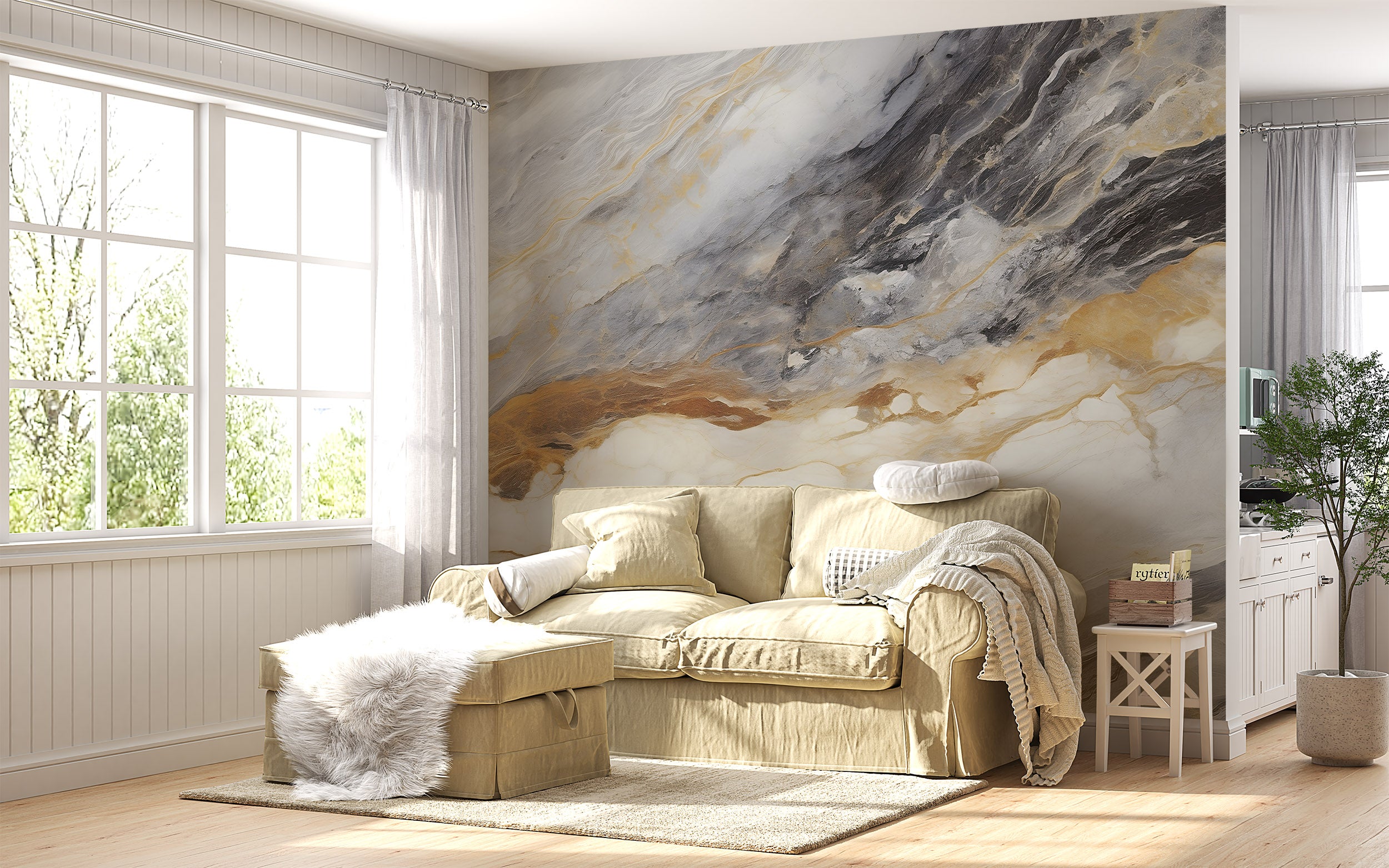 Elevate Your Decor with Luxurious Marble Design Mural