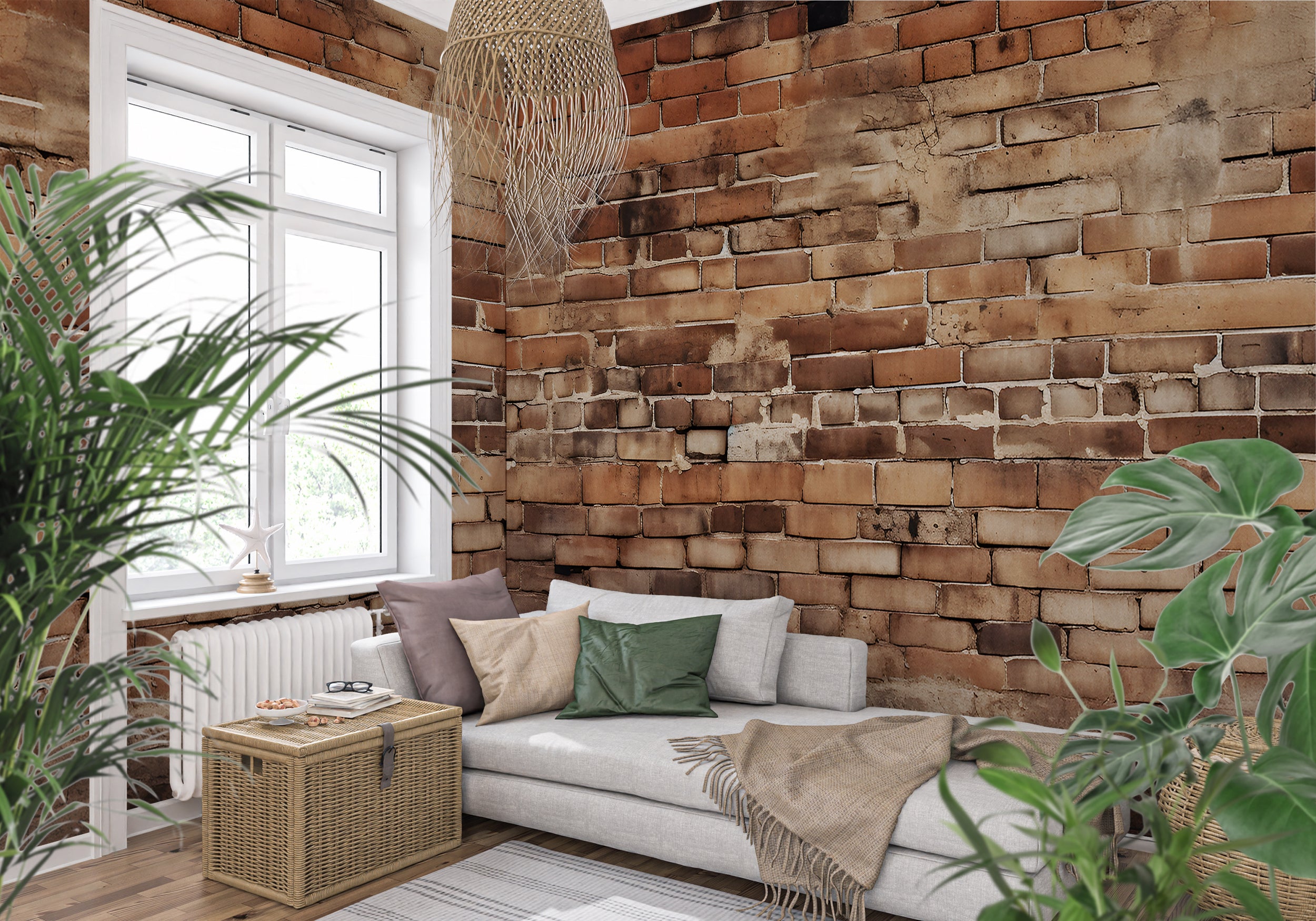 Urban Retreat Brick Wall Decor