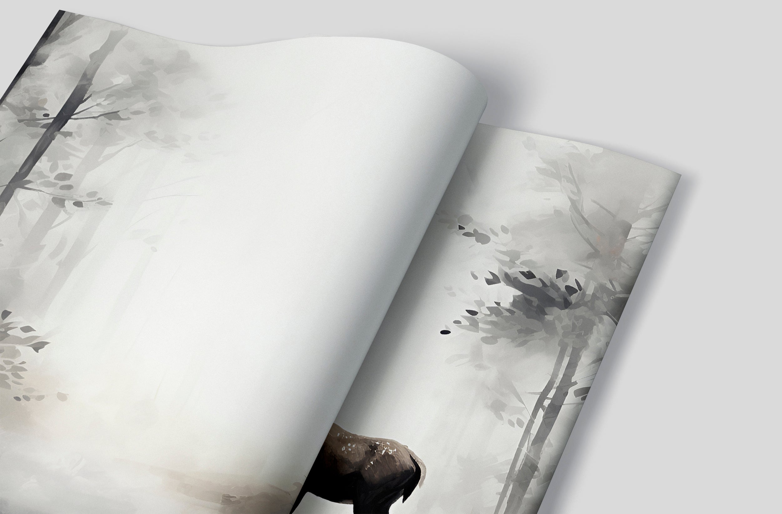 Peel and Stick Deer Wallpaper Elegance