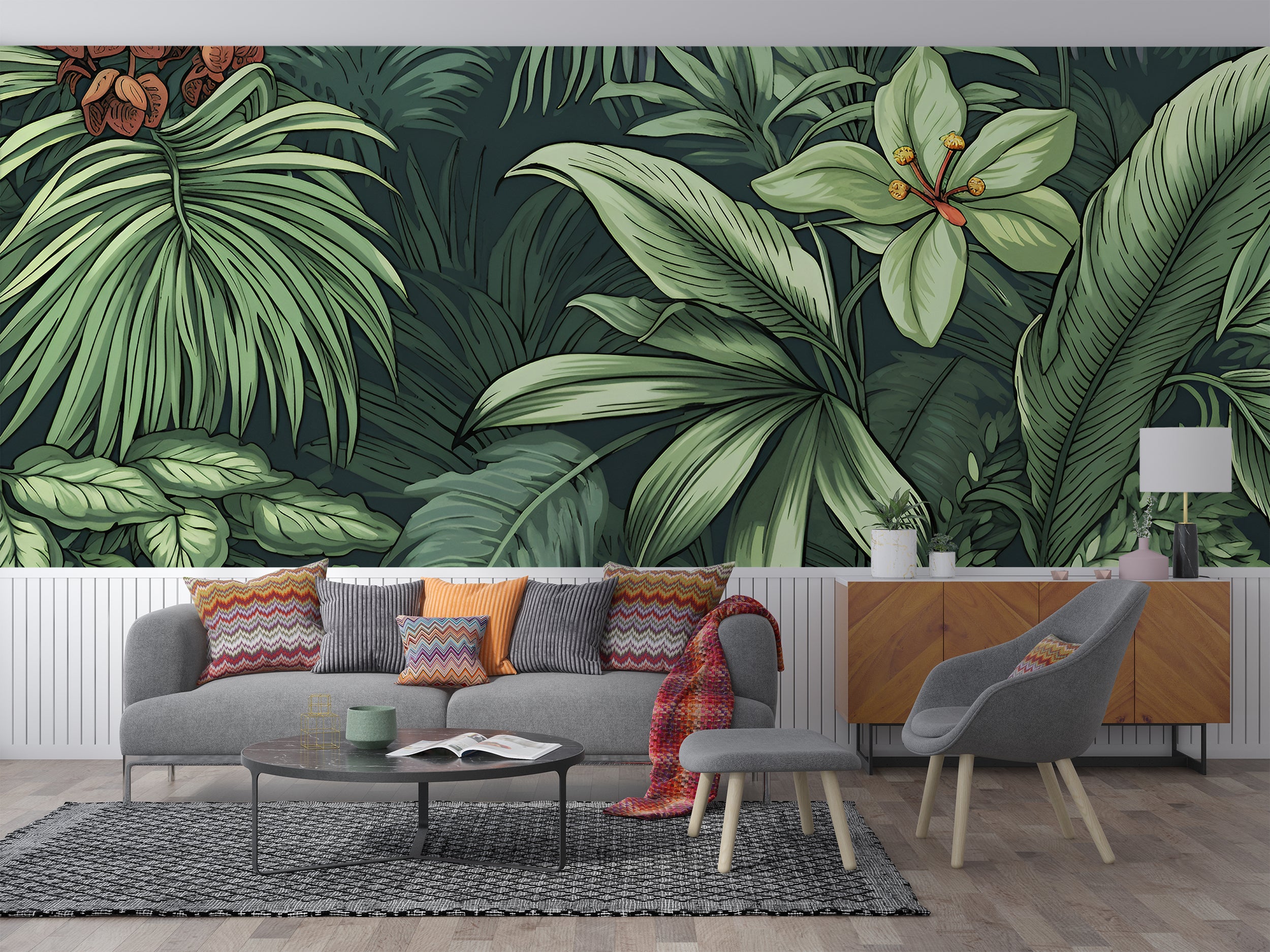 Contemporary Self-Adhesive Dark Wall Covering