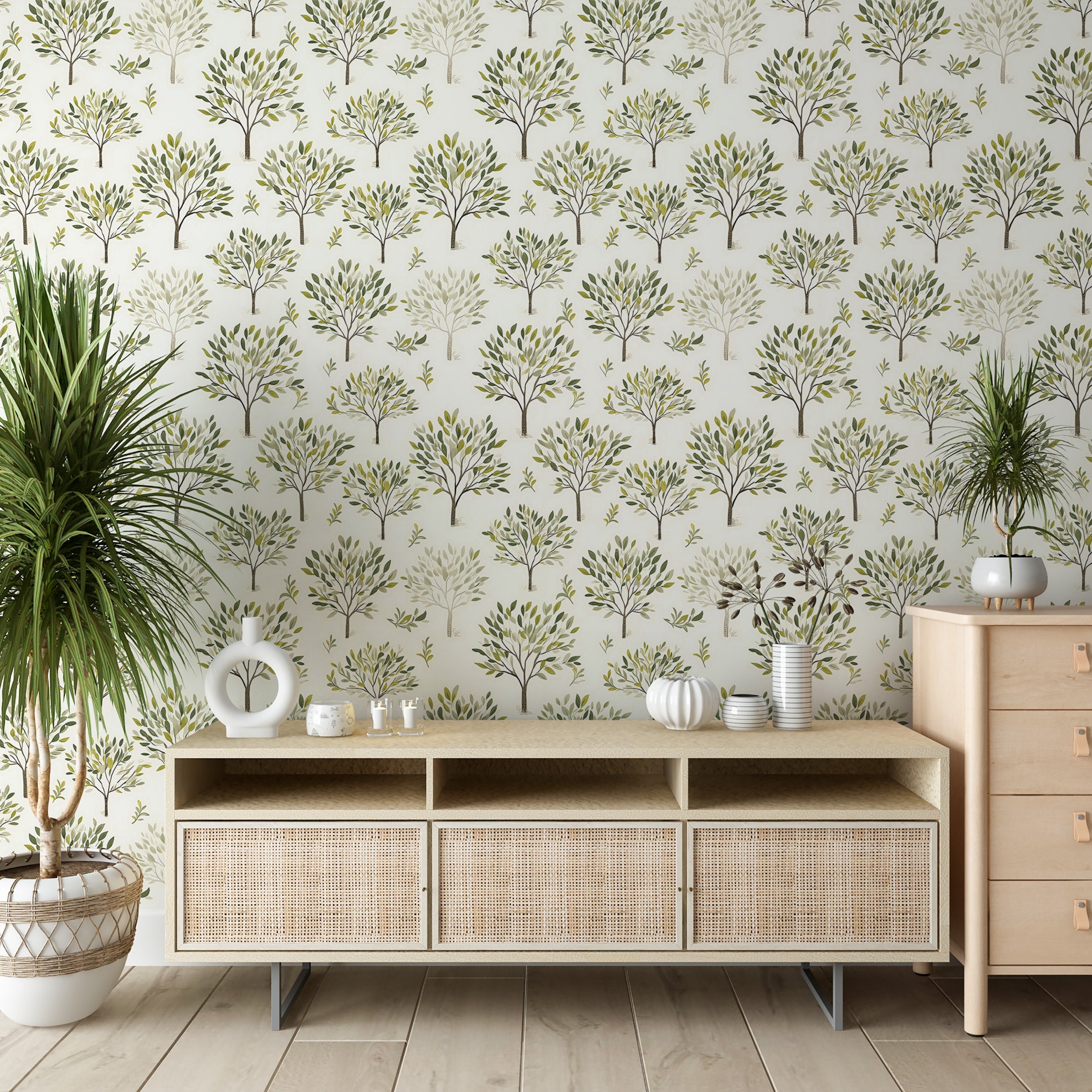 Effortless Application of Nature-Inspired Wall Art