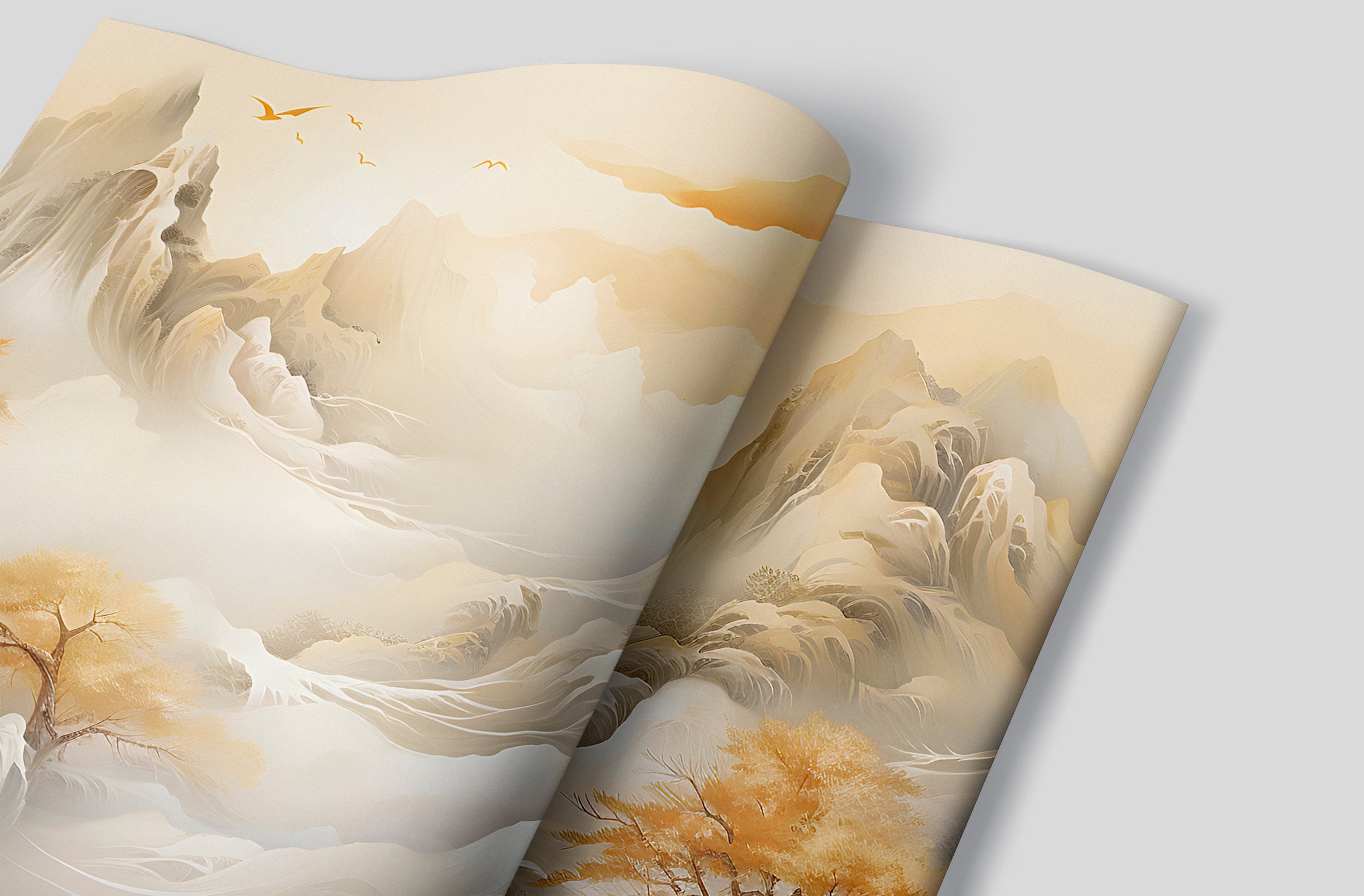 Orange Trees Nursery Mural