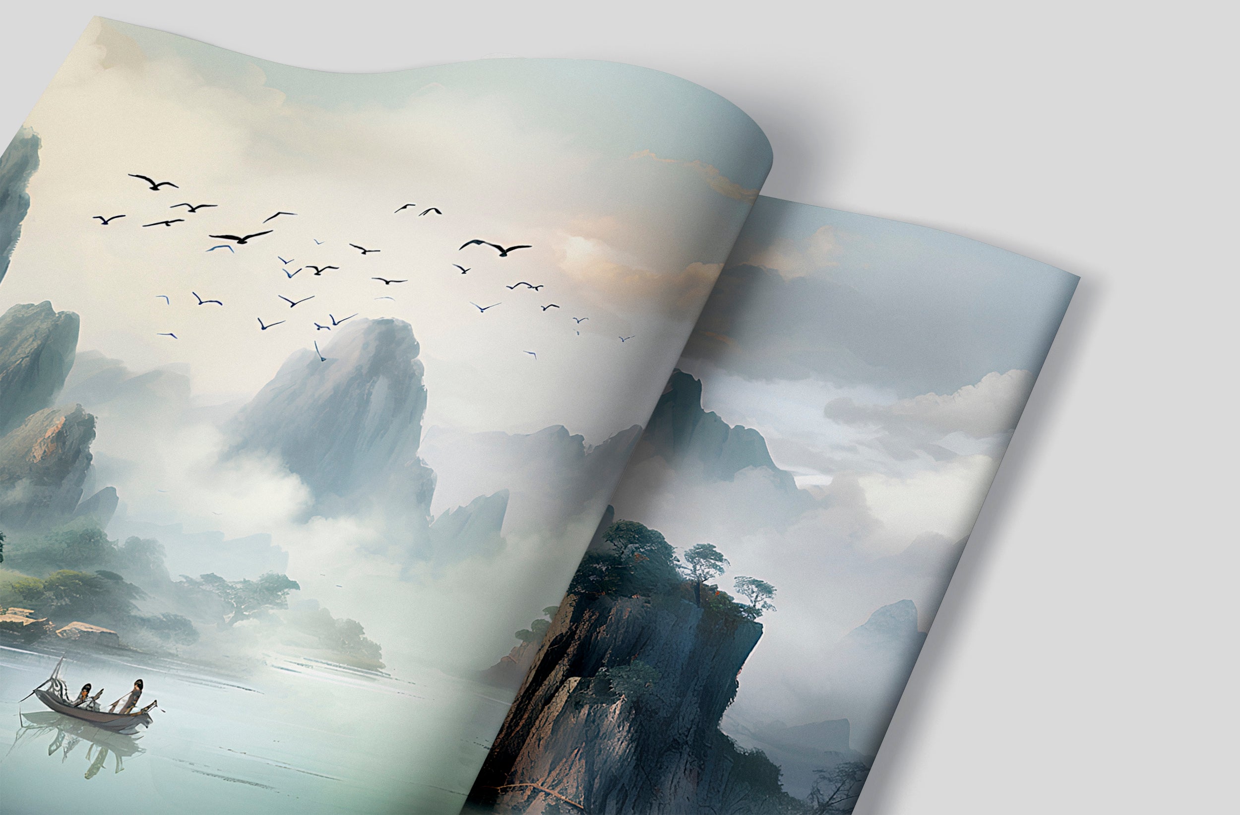 Misty Mountains Peel and Stick Wallpaper