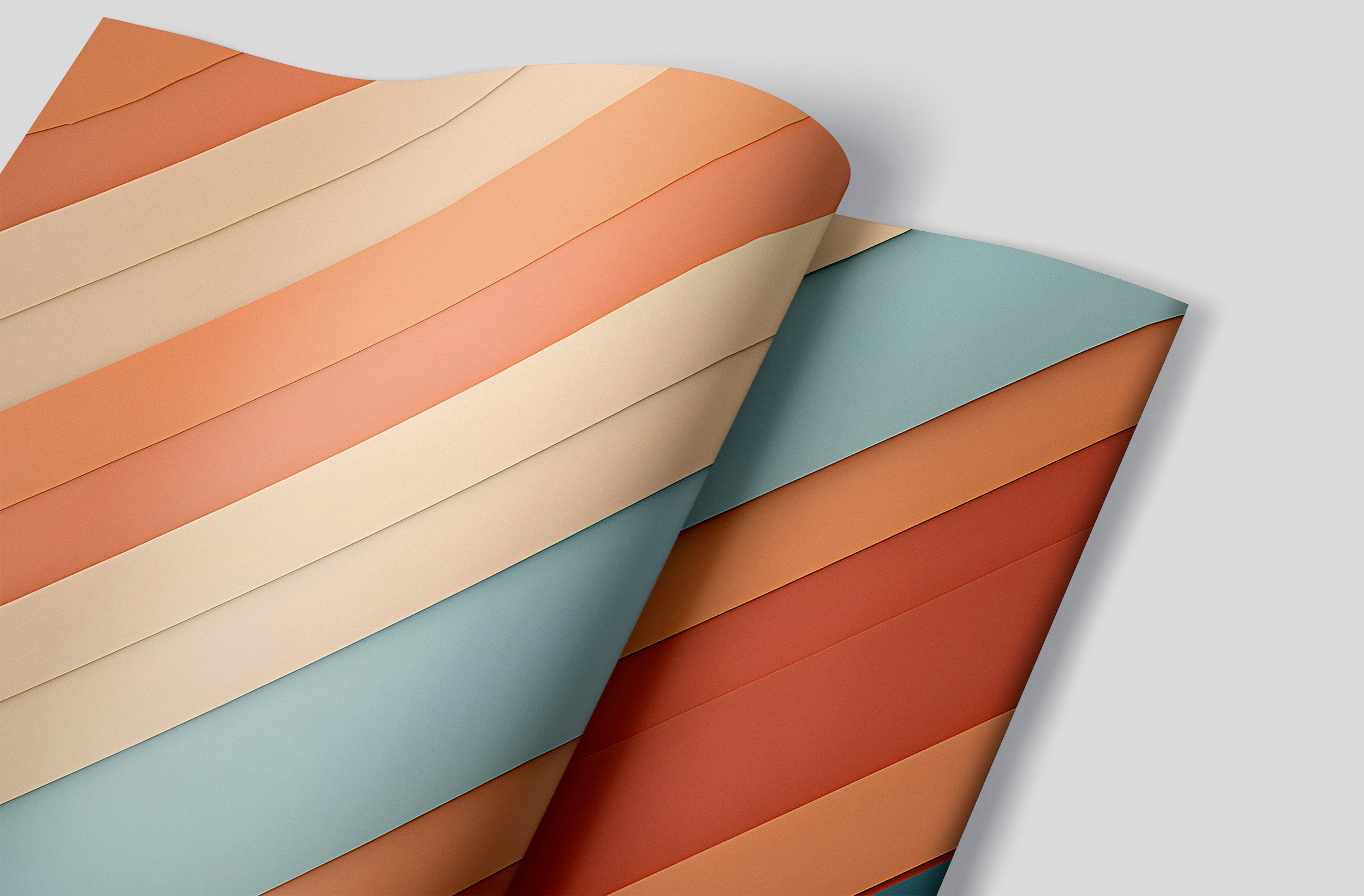 Dynamic Colorful Lines Mural for Your Space