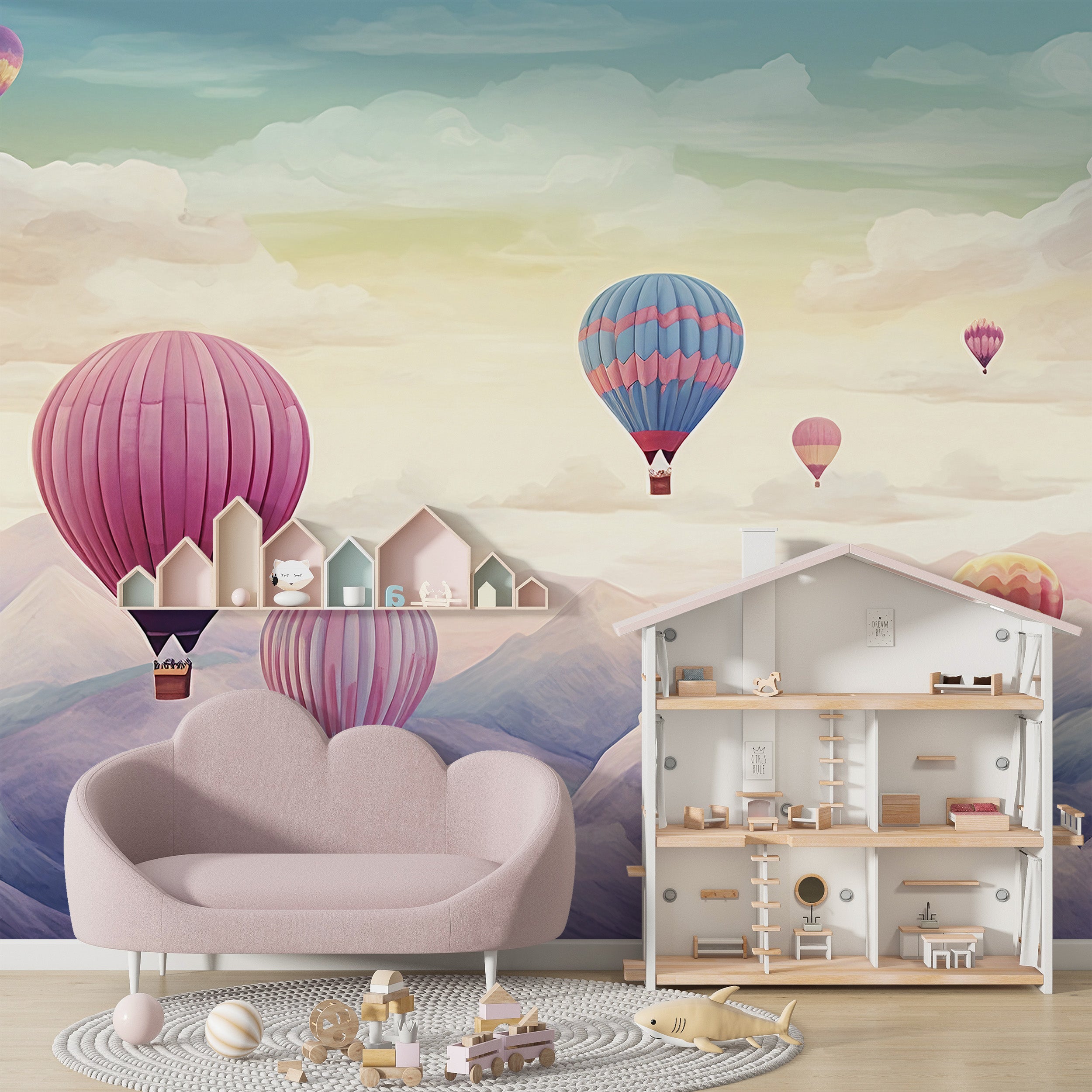 Adventure Awaits with Hot Air Balloons Wall Decor