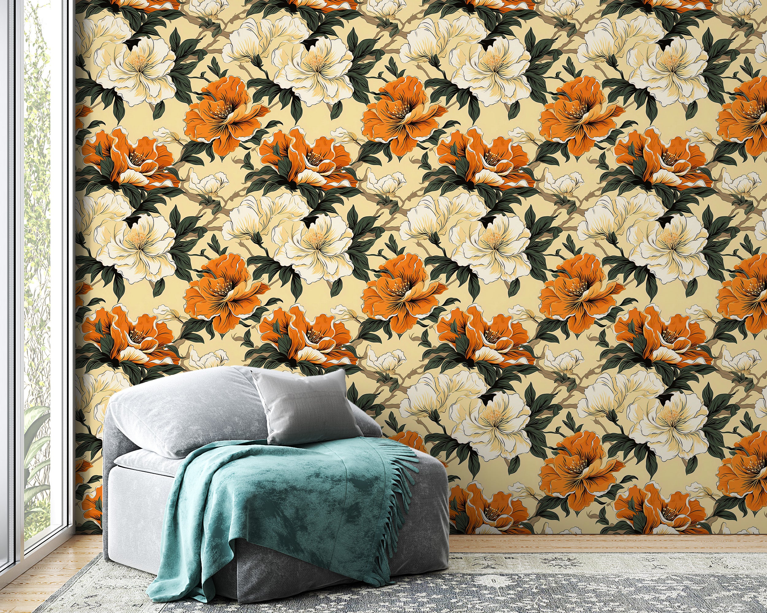 Vibrant Floral Art for Interior Decor