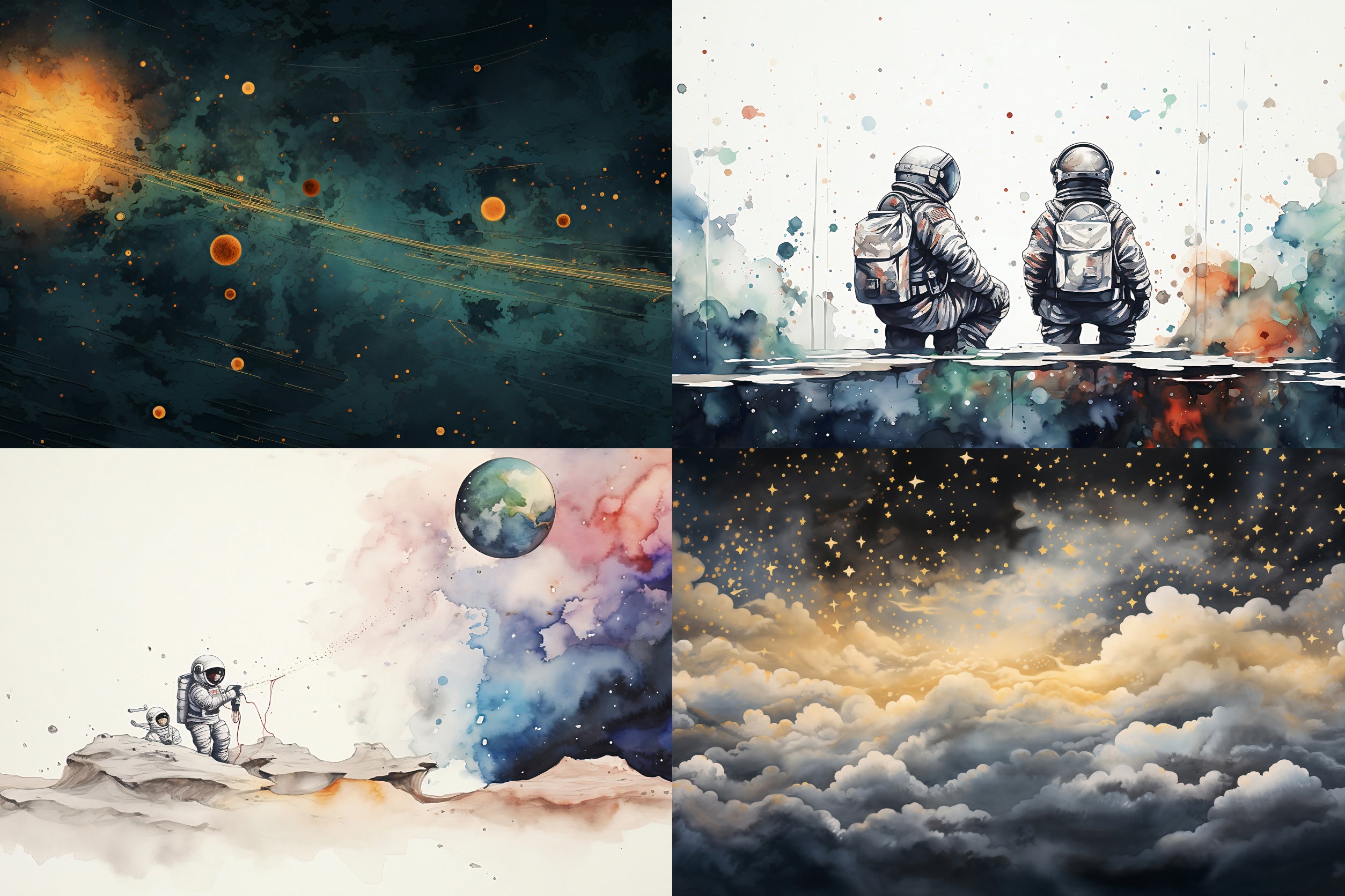 Astronomy & Space Collection of Wall Murals by Funky Designs