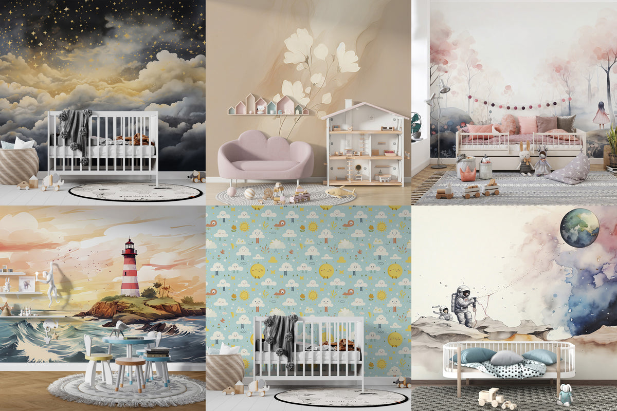 Nursery Wallpaper & Murals - Adorable Designs, Eco-Friendly Materials