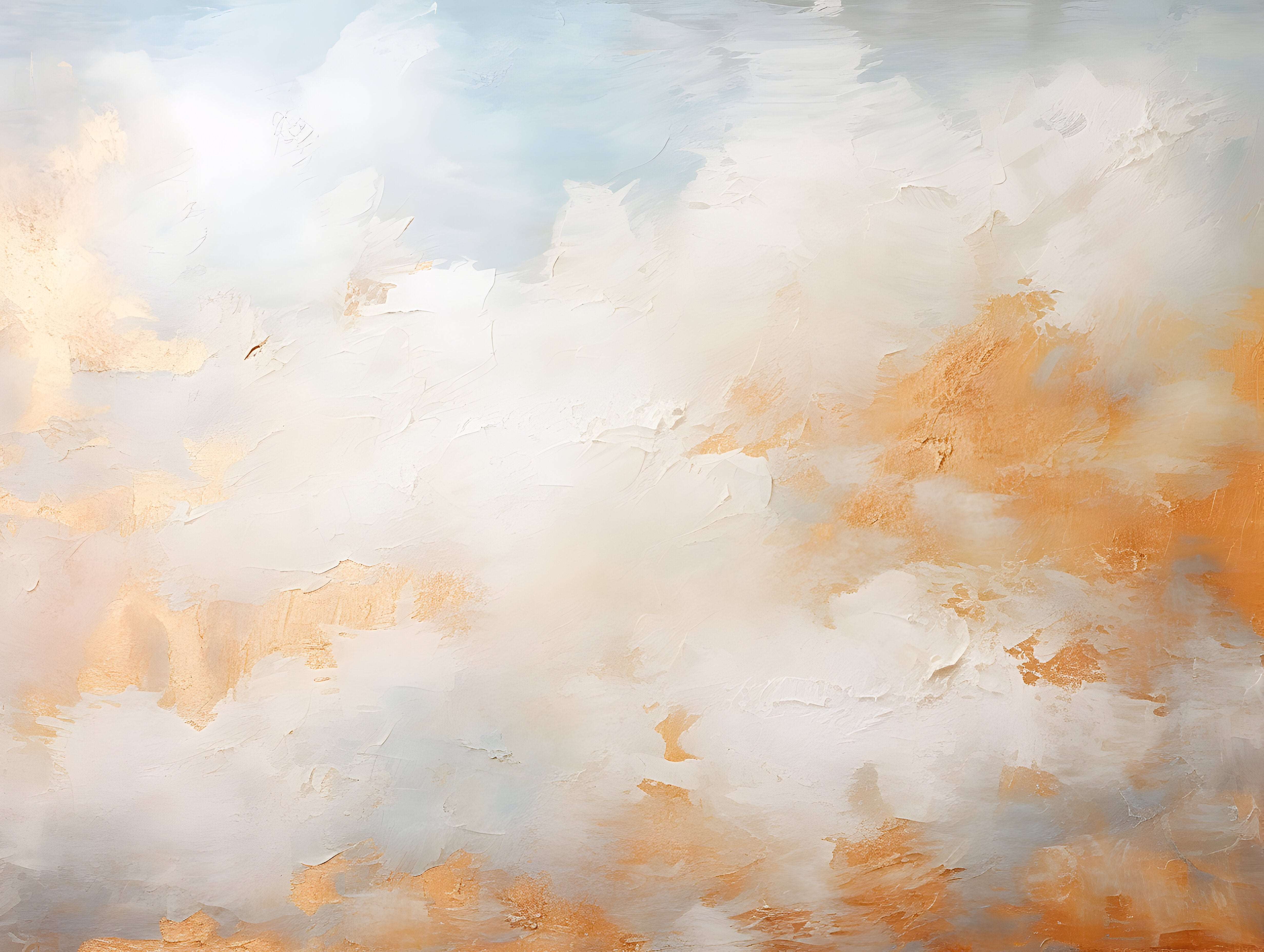 Golden Cloud Wallpaper with Paint Clouds