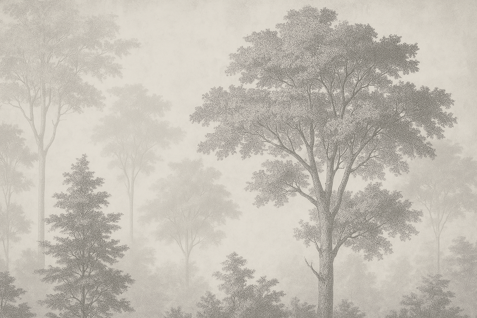 Elegant Vintage Forest Wallpaper – Nature Wall Art for Home Decor