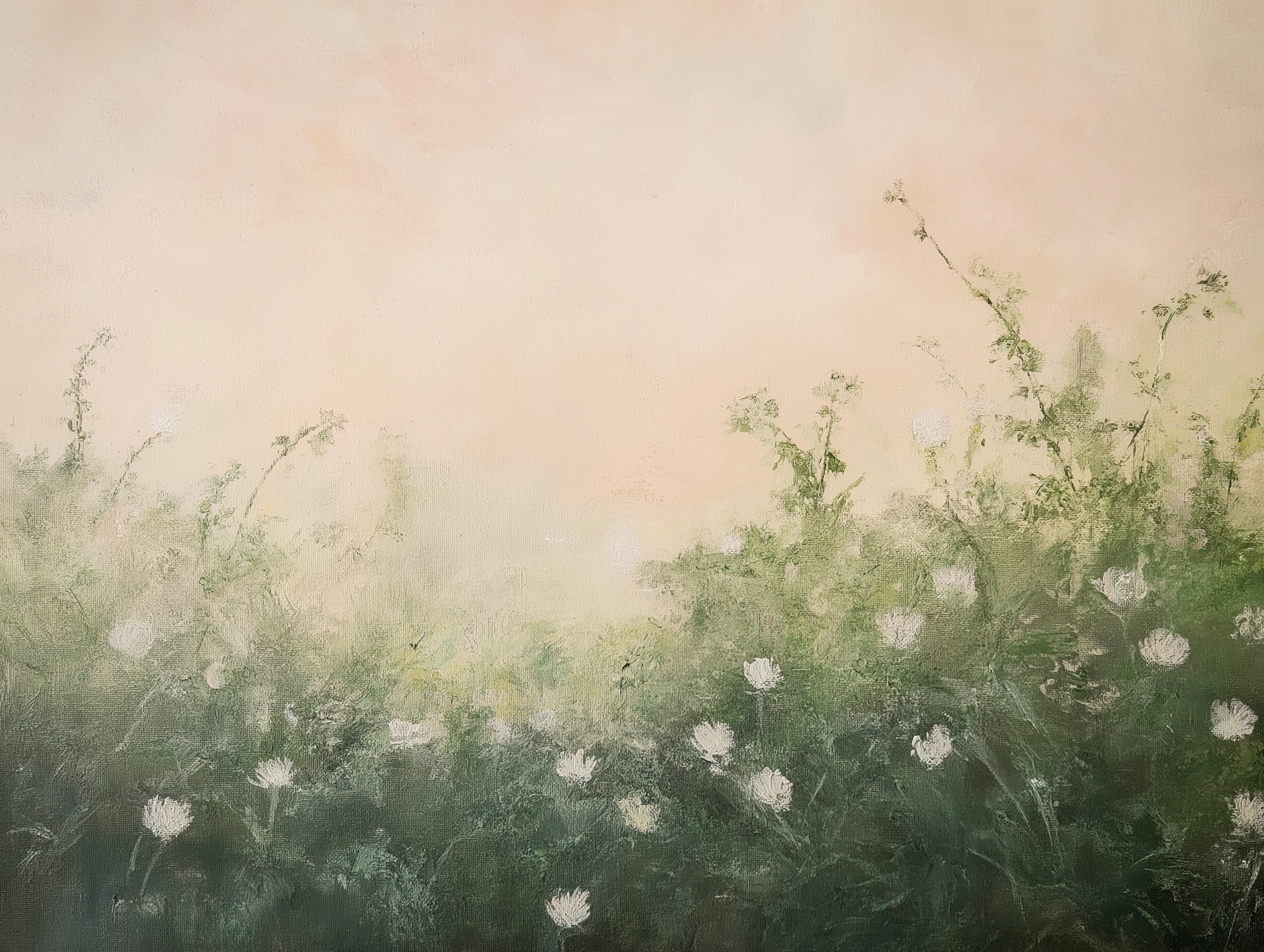 Garden Serenity Wallpaper - Floral Nature Artwork for Home Decoration