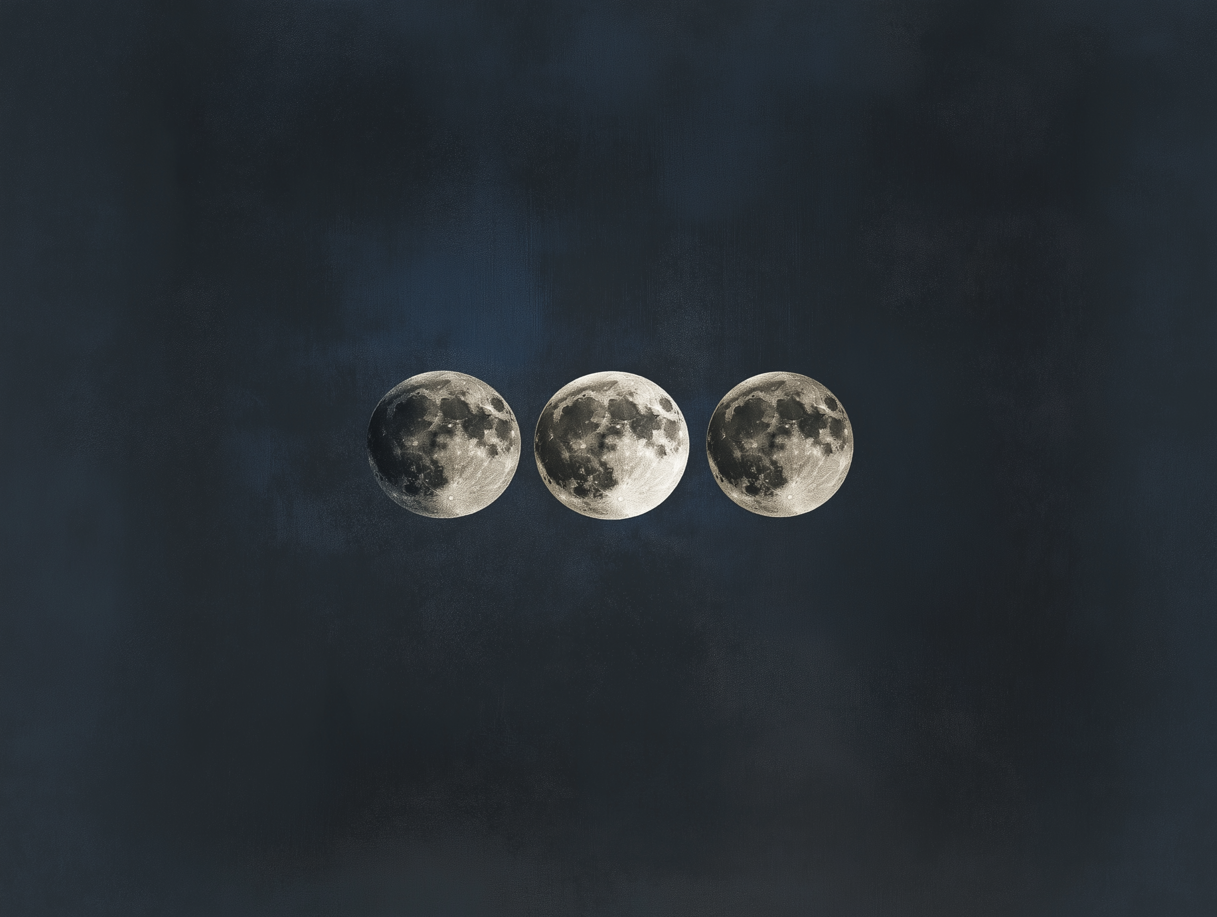 Luxurious Moon Phase Wallpaper - Elegant Celestial Design