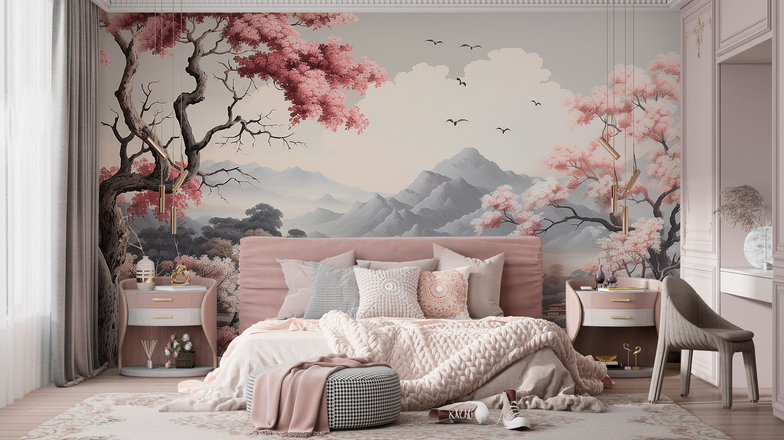 Japanese Wallpaper Mountain Scene