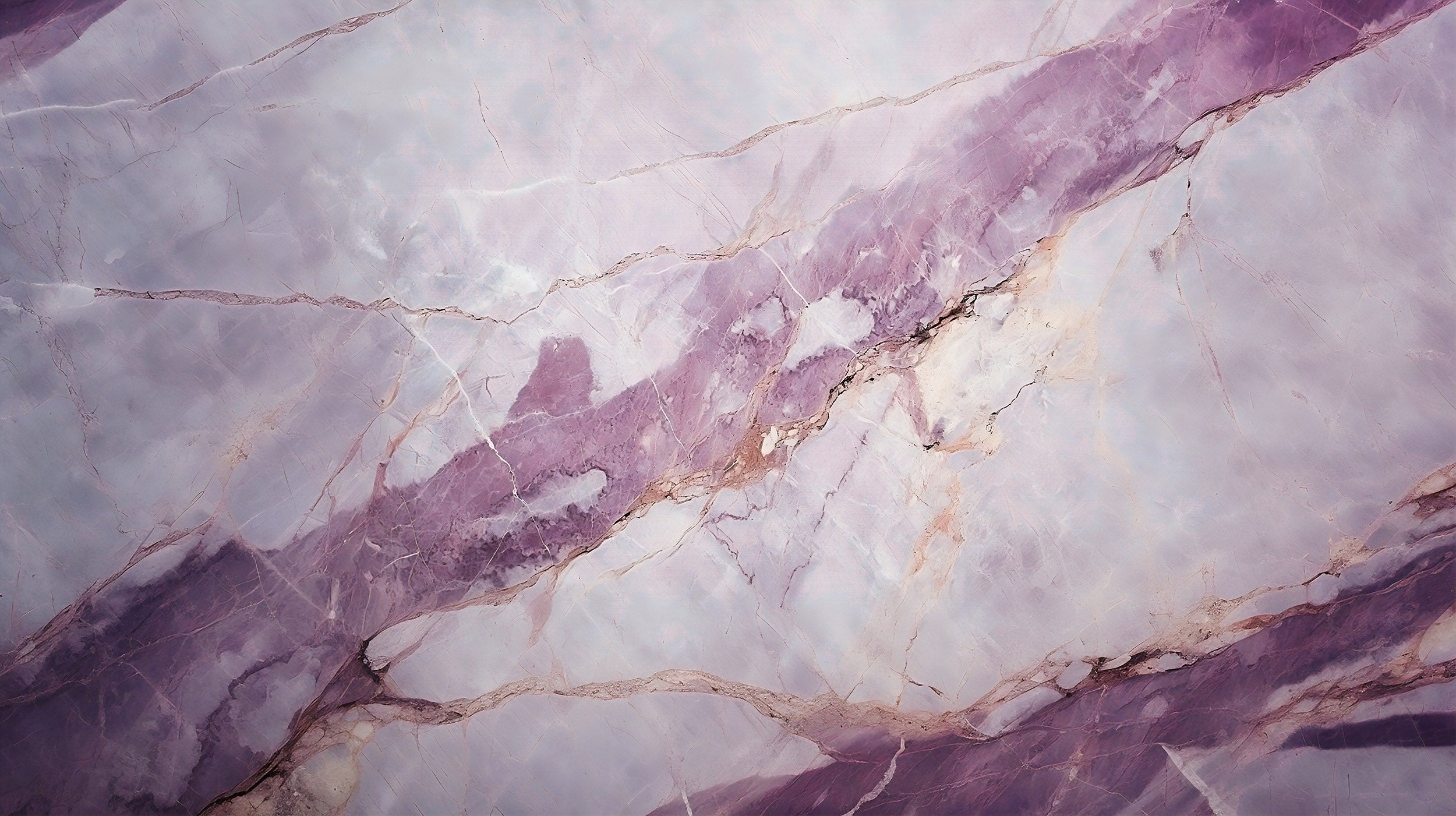 Close-Up Detail of Pink and Grey Marble Texture in Removable Wallpaper