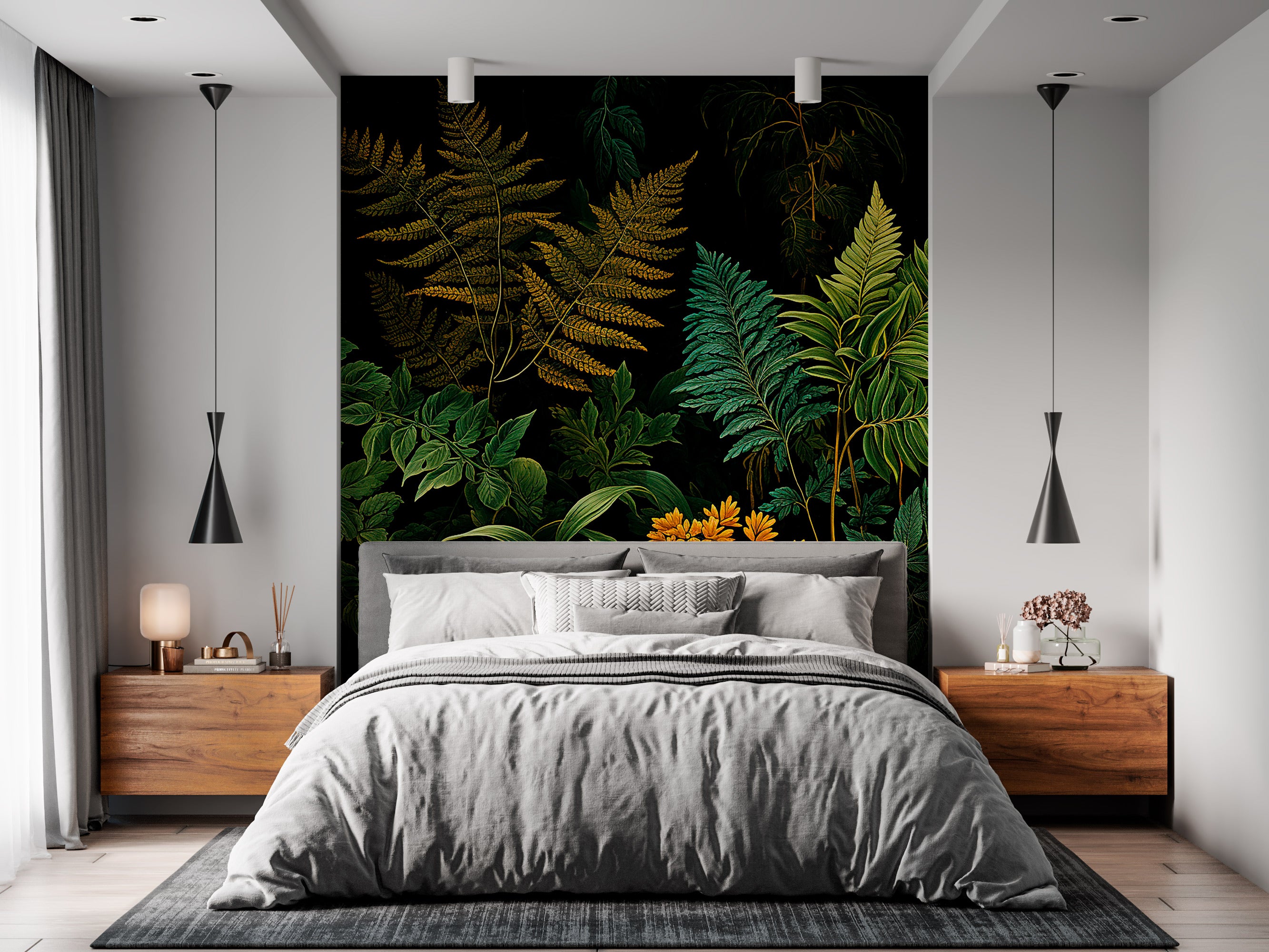 Fern Leaves Wall Decor for a Verdant Home Ambiance"