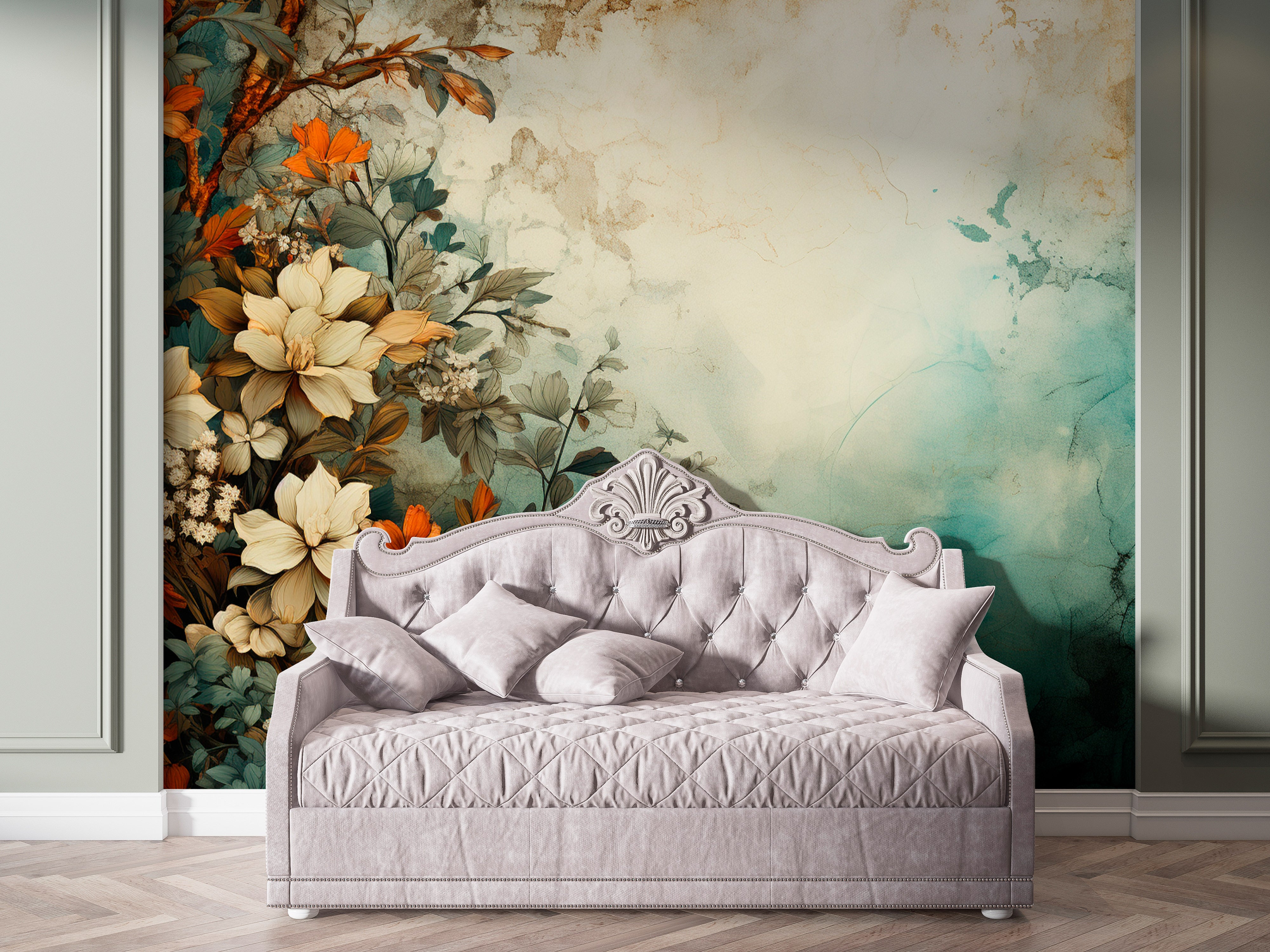 Floral Tapestry Removable Wallpaper - Boho Revival