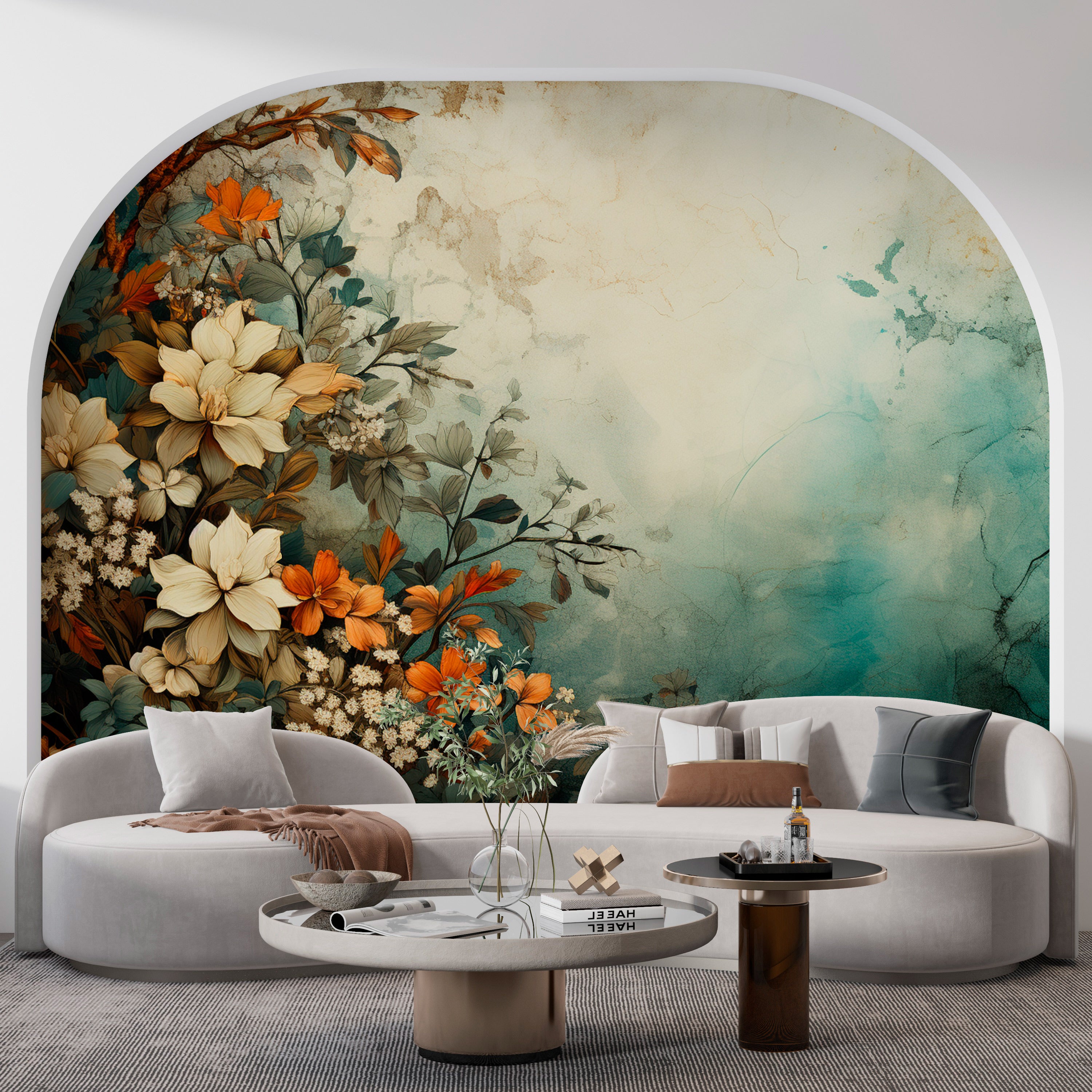 Colorful Bohemian Floral Wallpaper for Vintage Vibes