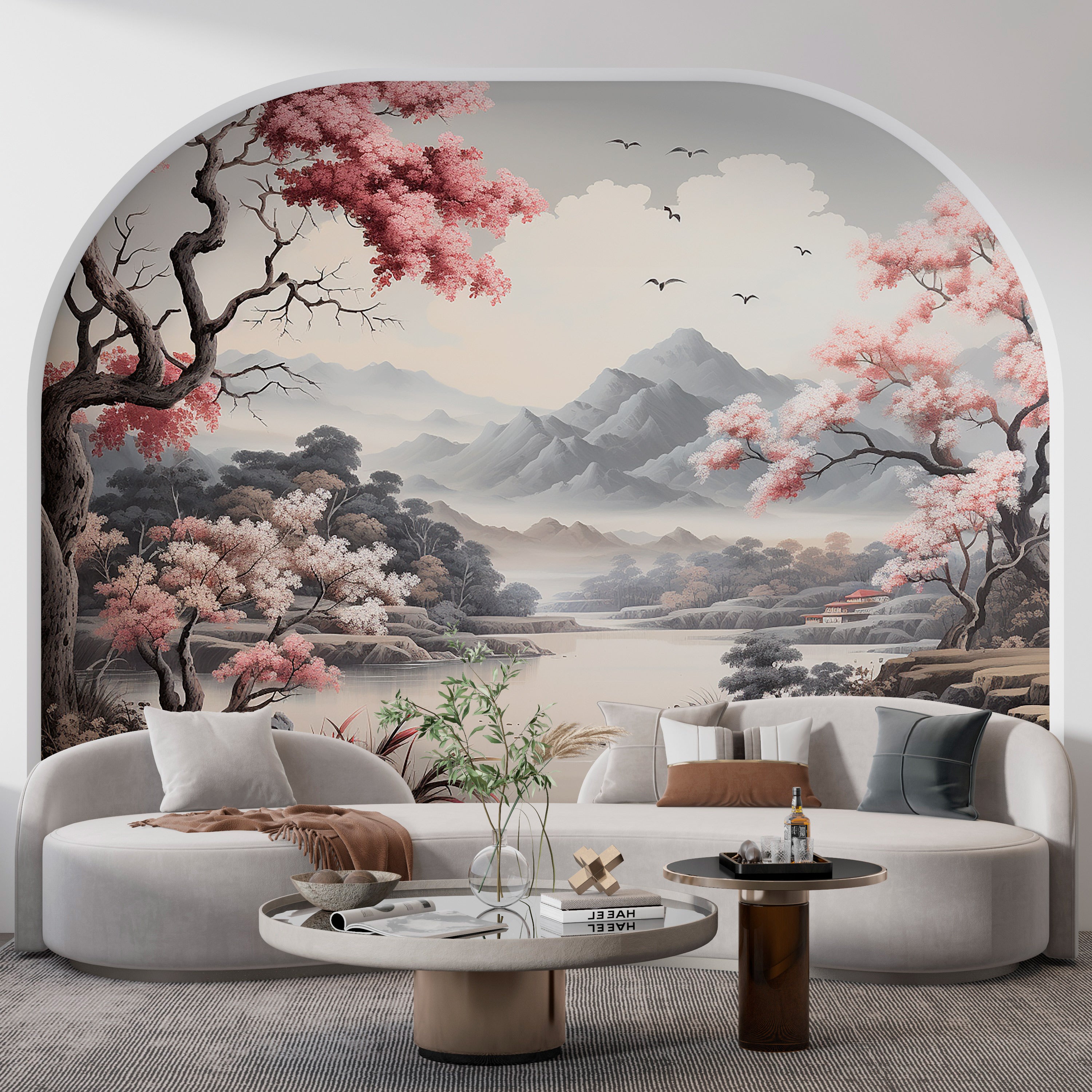 Oriental Landscape Wall Decals
