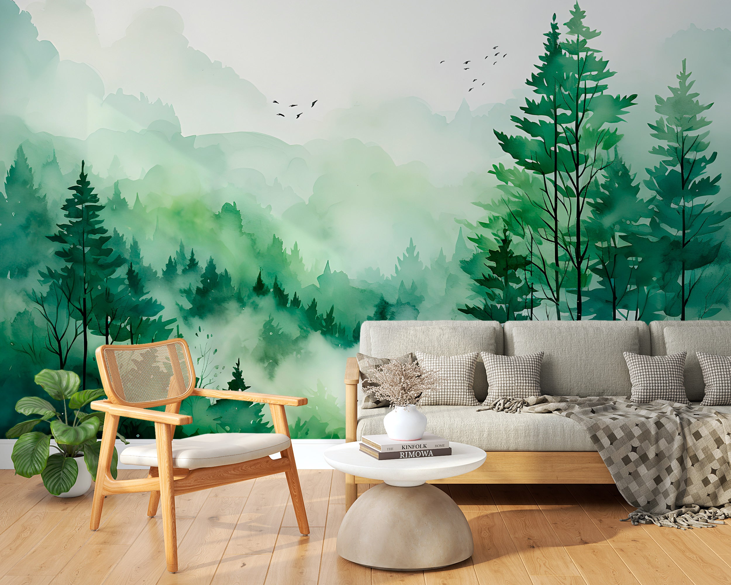 Dreamy Foggy Nature Landscape Wall Art