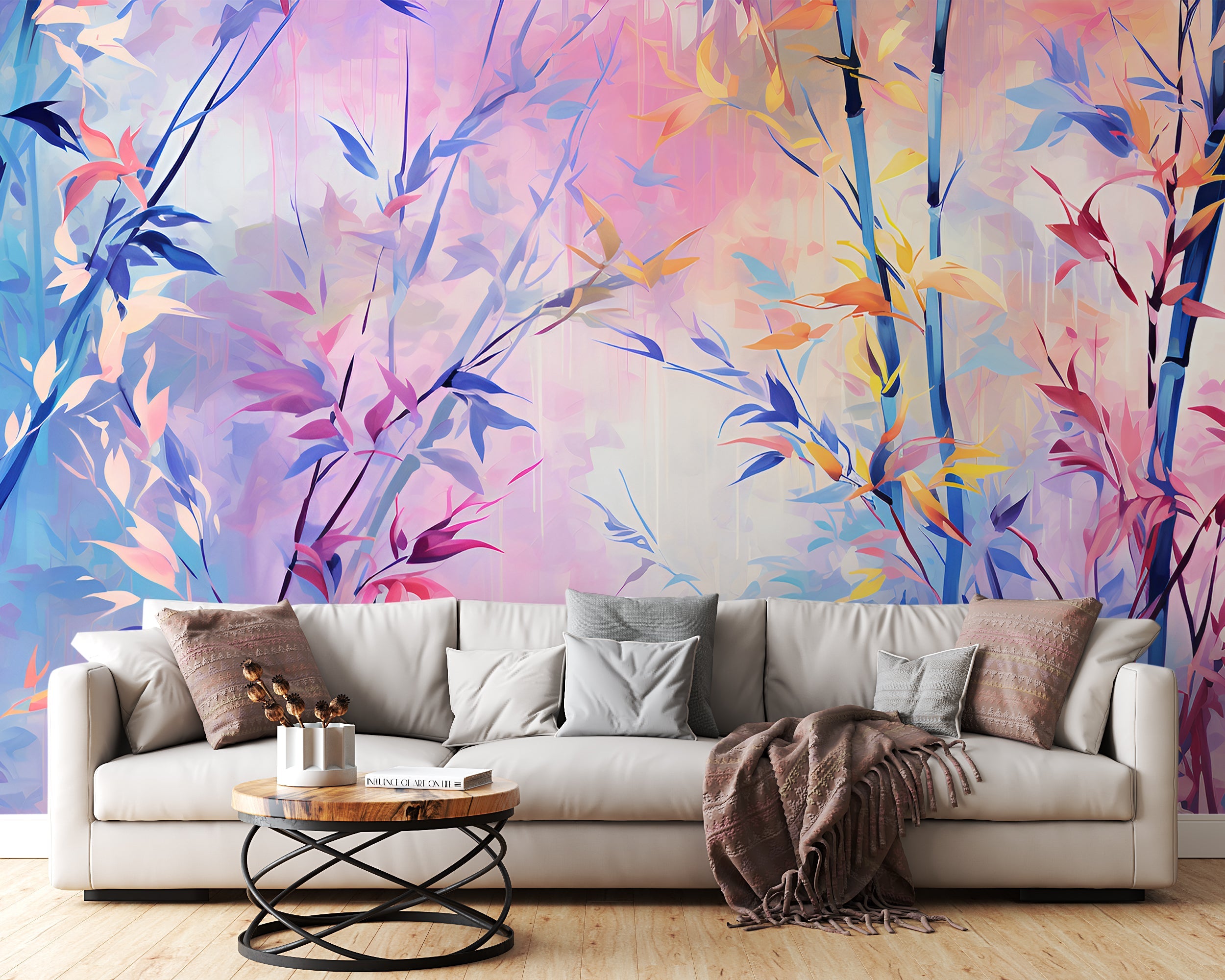 Vibrant Bamboo Peel and Stick Decor