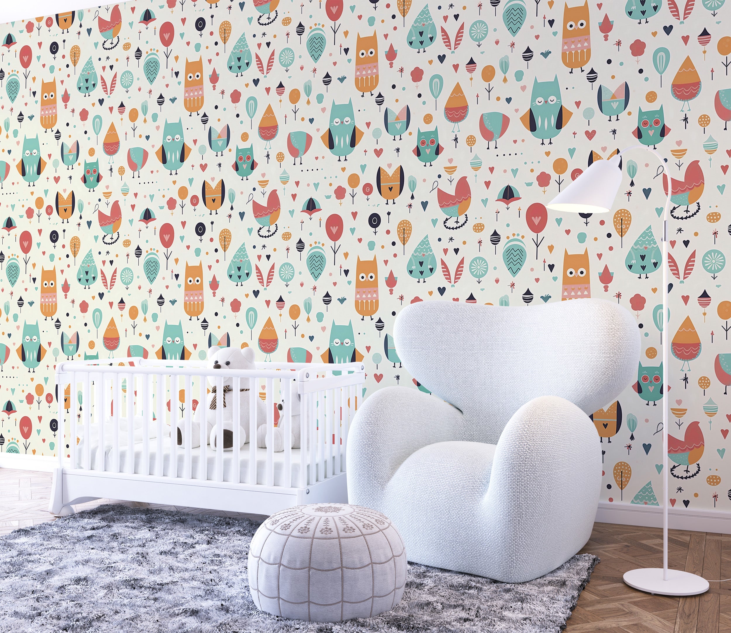Seamless Blending of Style and Whimsy with Removable Owl Decal