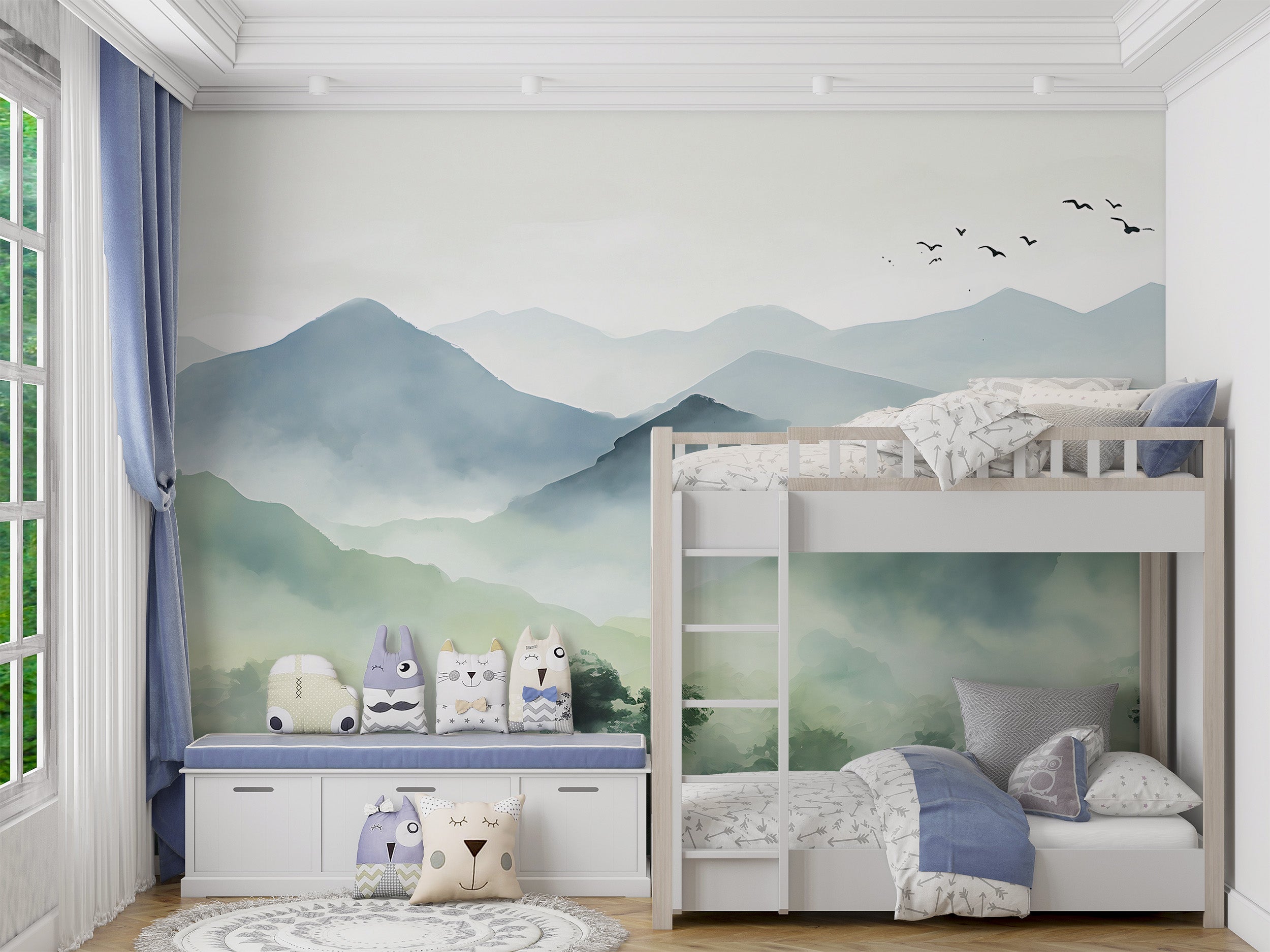 Effortless Application of Nature-Inspired Wall Art