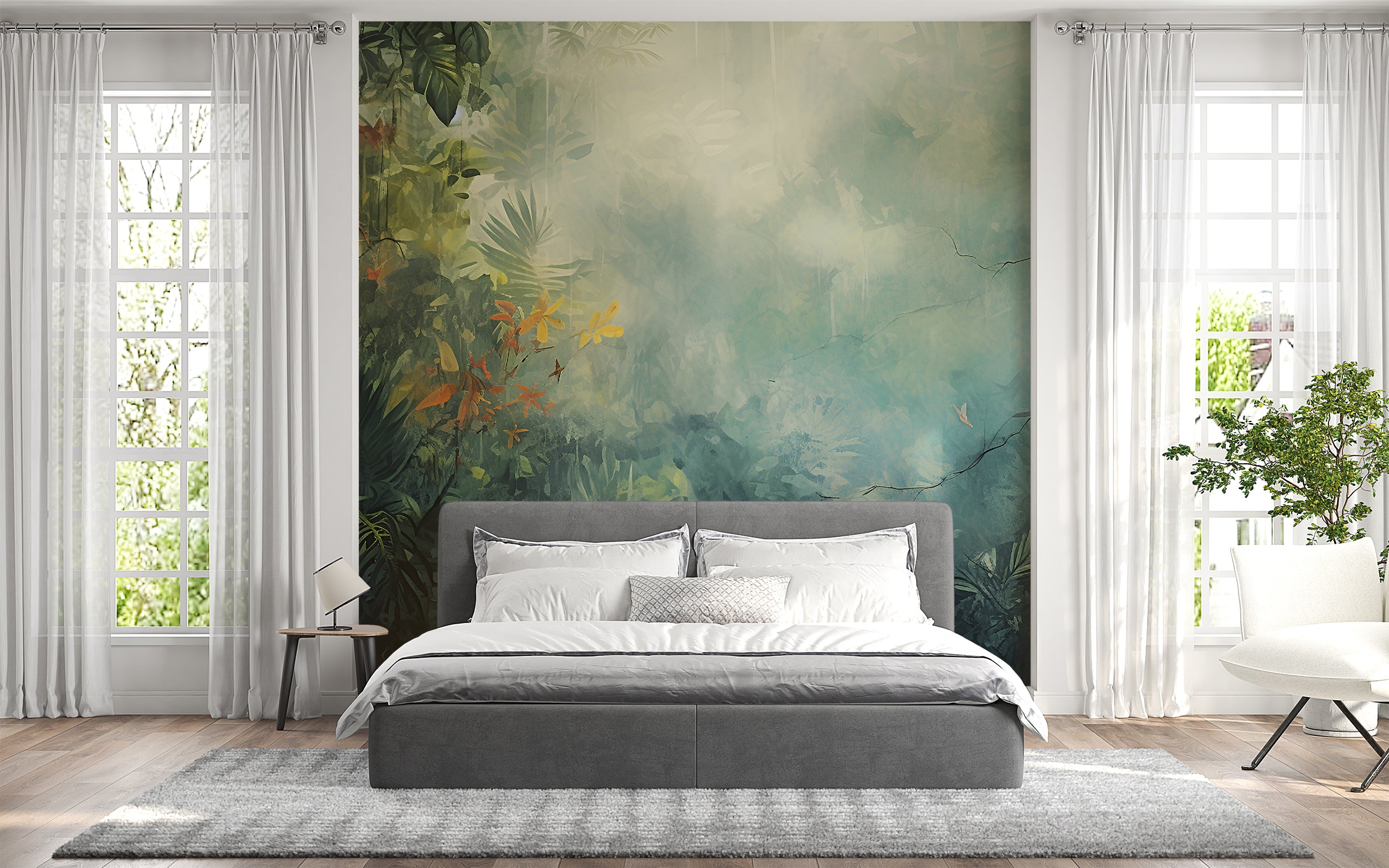 Easy Apply Exotic Nature Mural