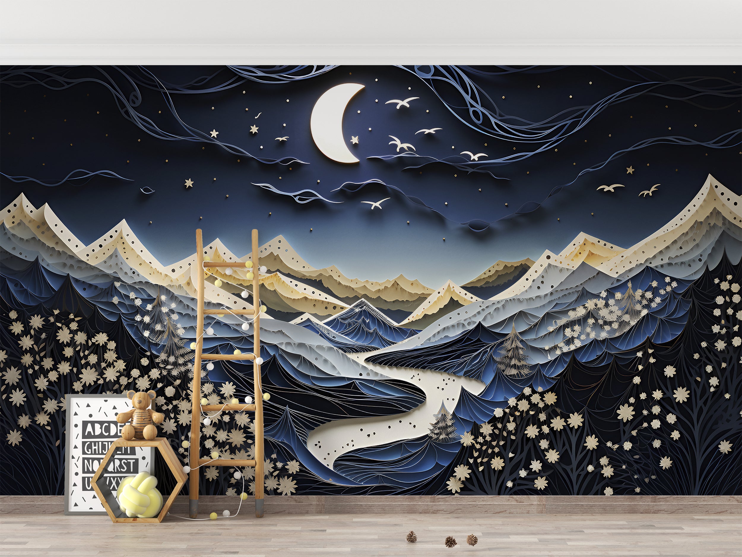 Starry Night Peel and Stick Wall Covering