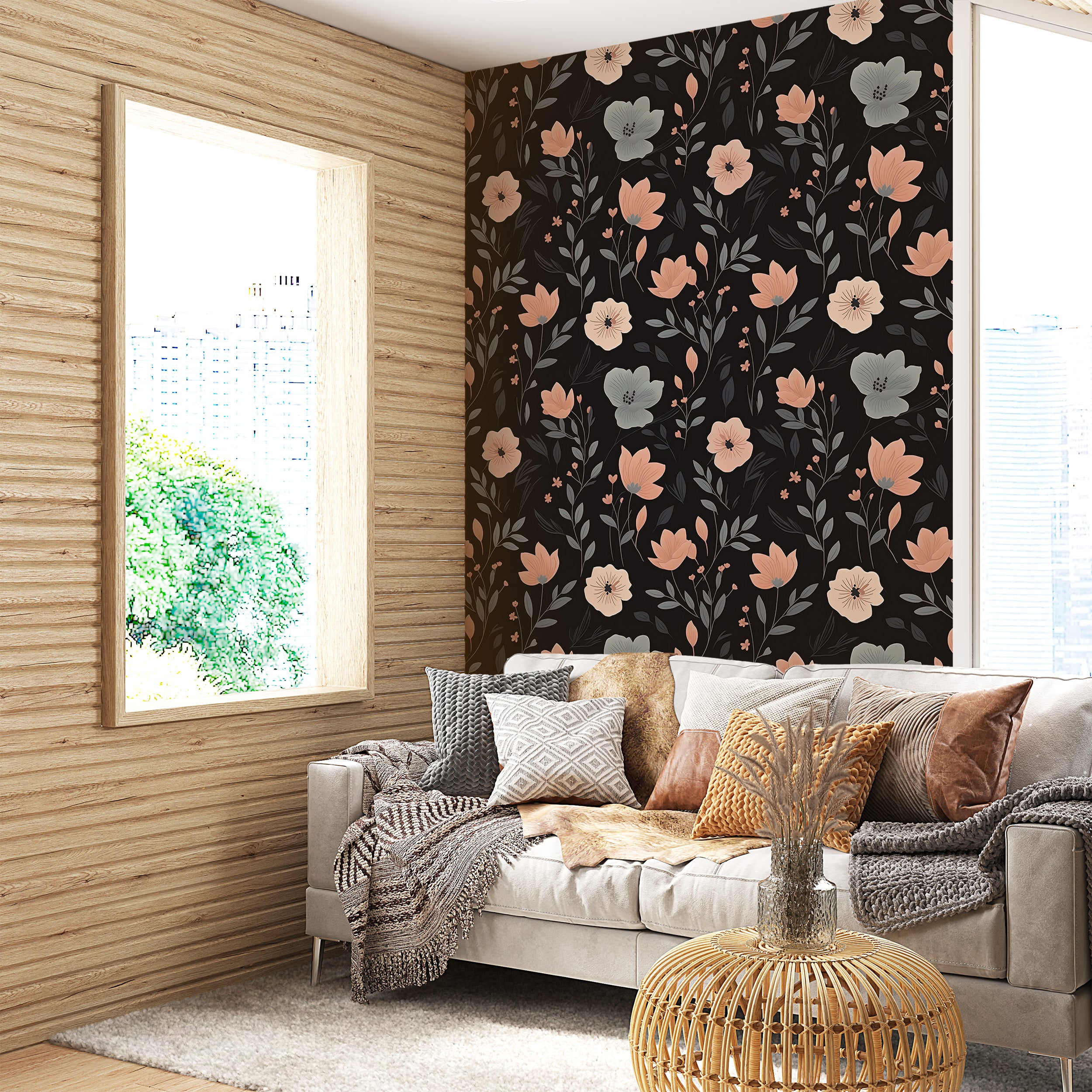 Redefine Space with Dark Floral Wall Art