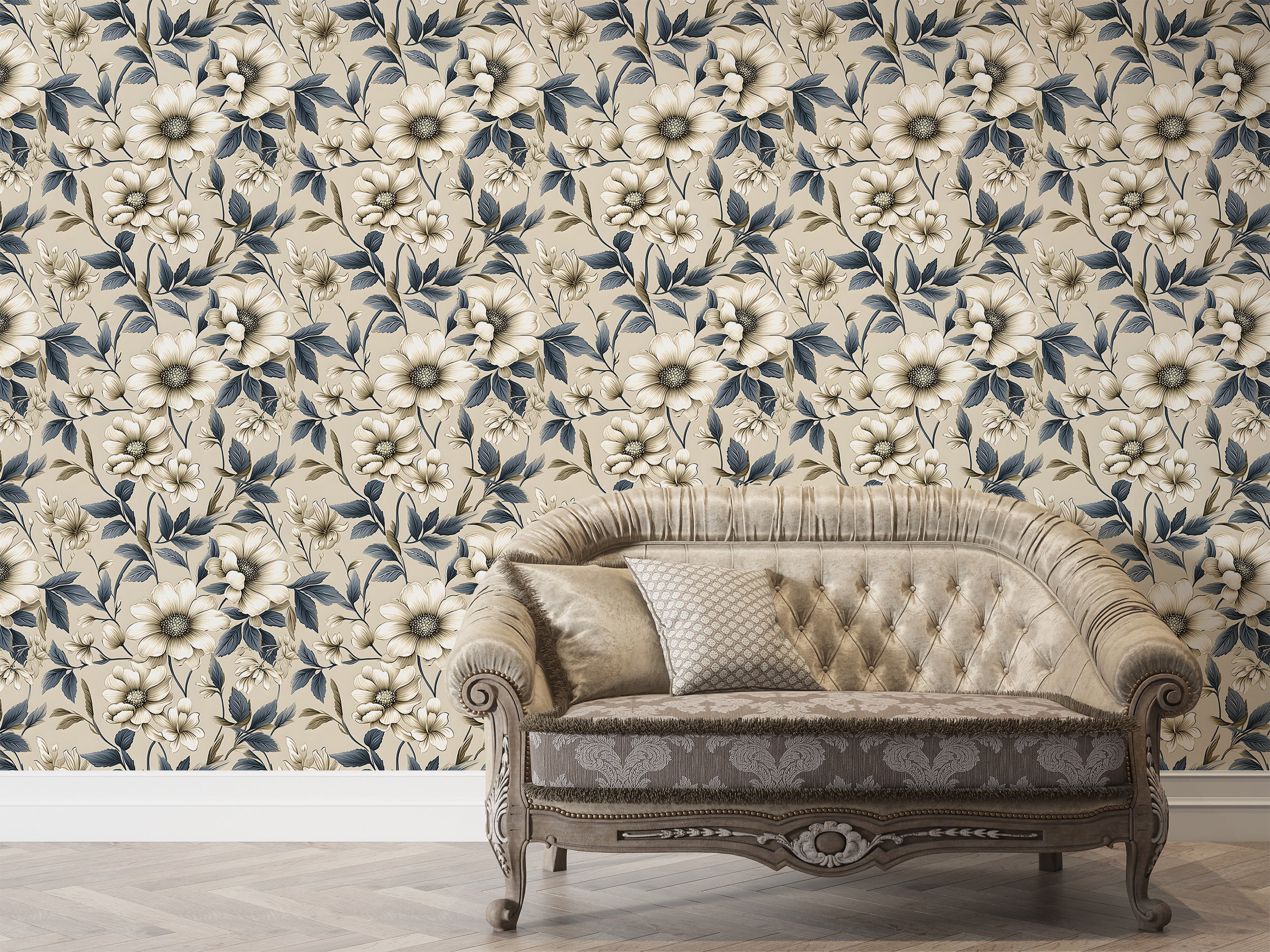 Timeless Floral Wallpaper Design
