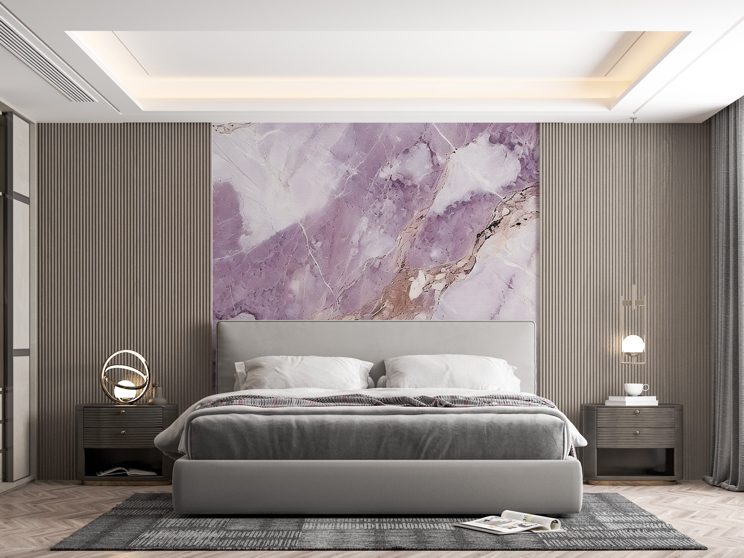 Tailored Fit Pink Marble Texture Mural for Modern Homes
